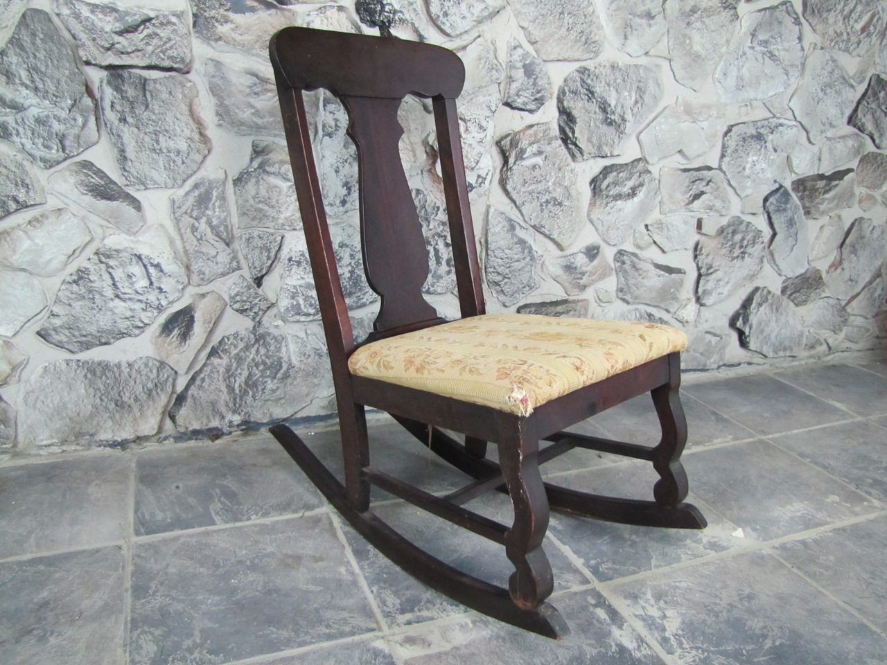 Small Antique Nursing Rocking Chair