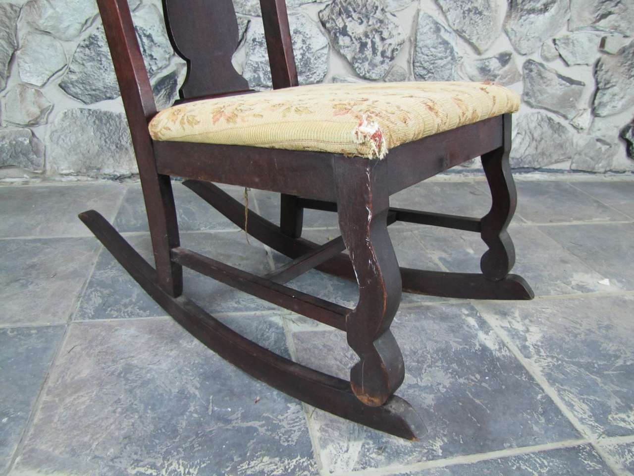 Small Antique Nursing Rocking Chair