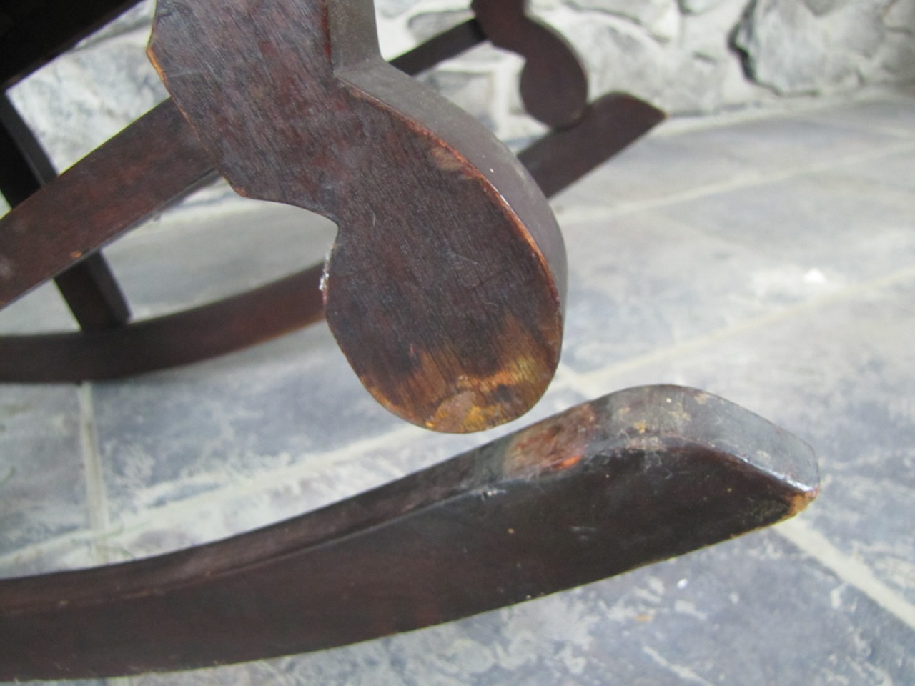 Small Antique Nursing Rocking Chair