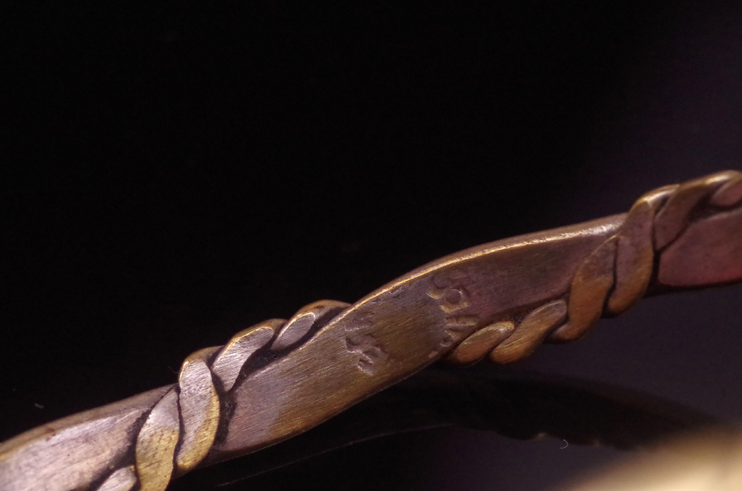 Sterling Silver Cross and Handmade Gold Washed Sterling Bracelet