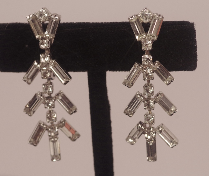 Two Pairs of Crystal Earrings