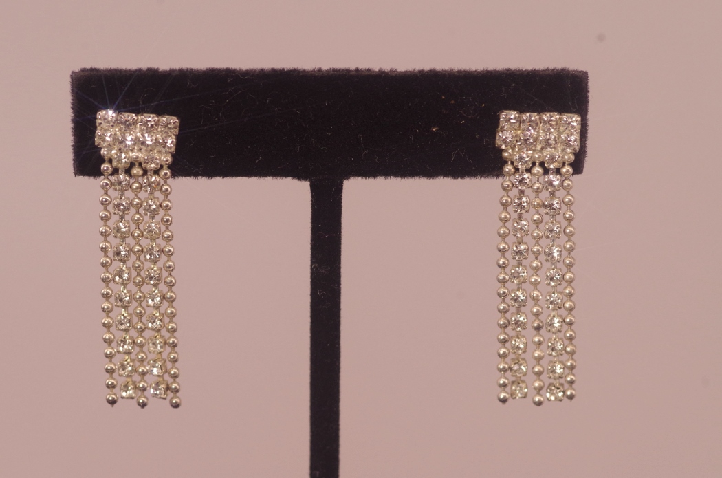 Two Pairs of Crystal Earrings