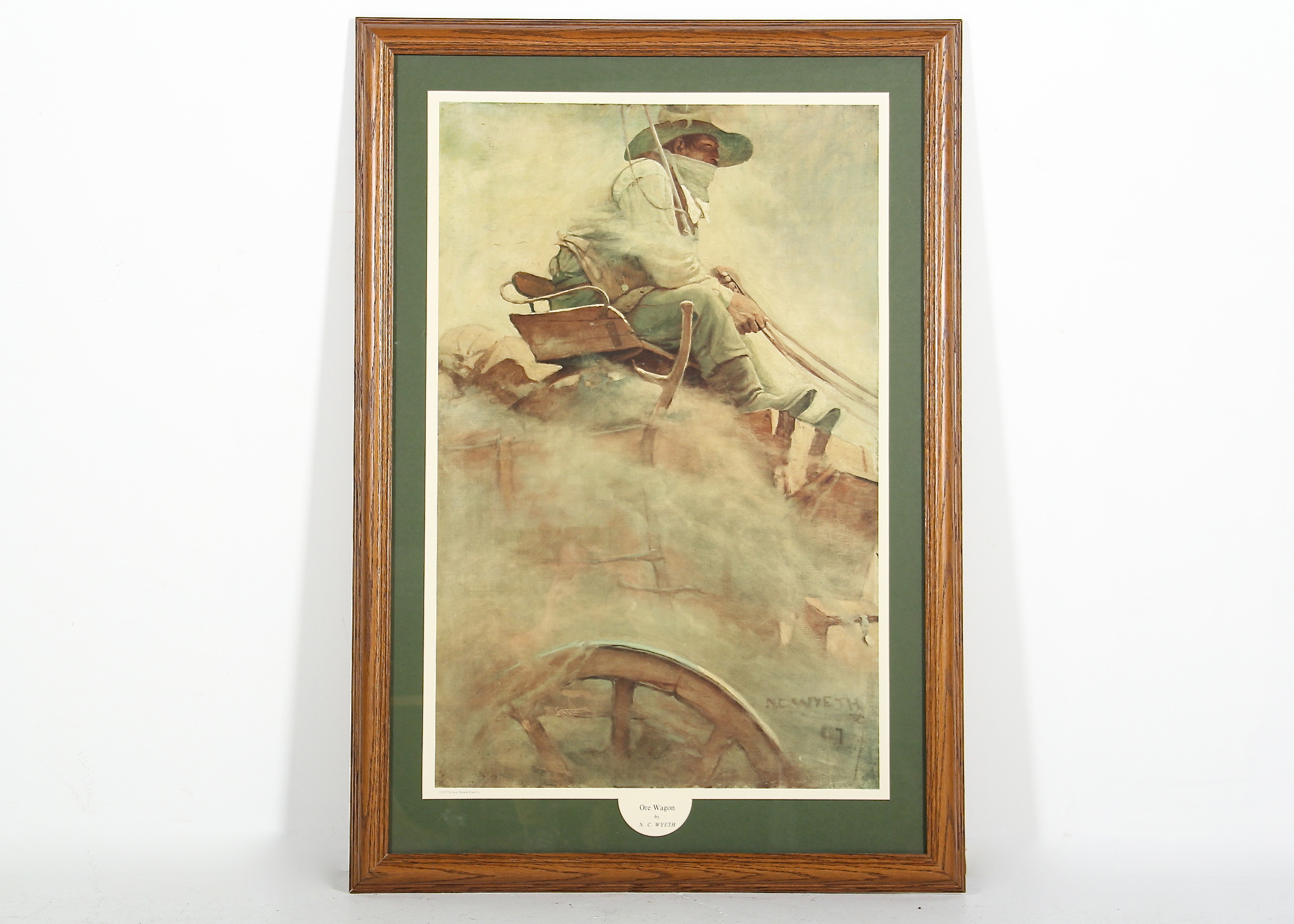"Ore Wagon" Print After the Painting by N.C. Wyeth