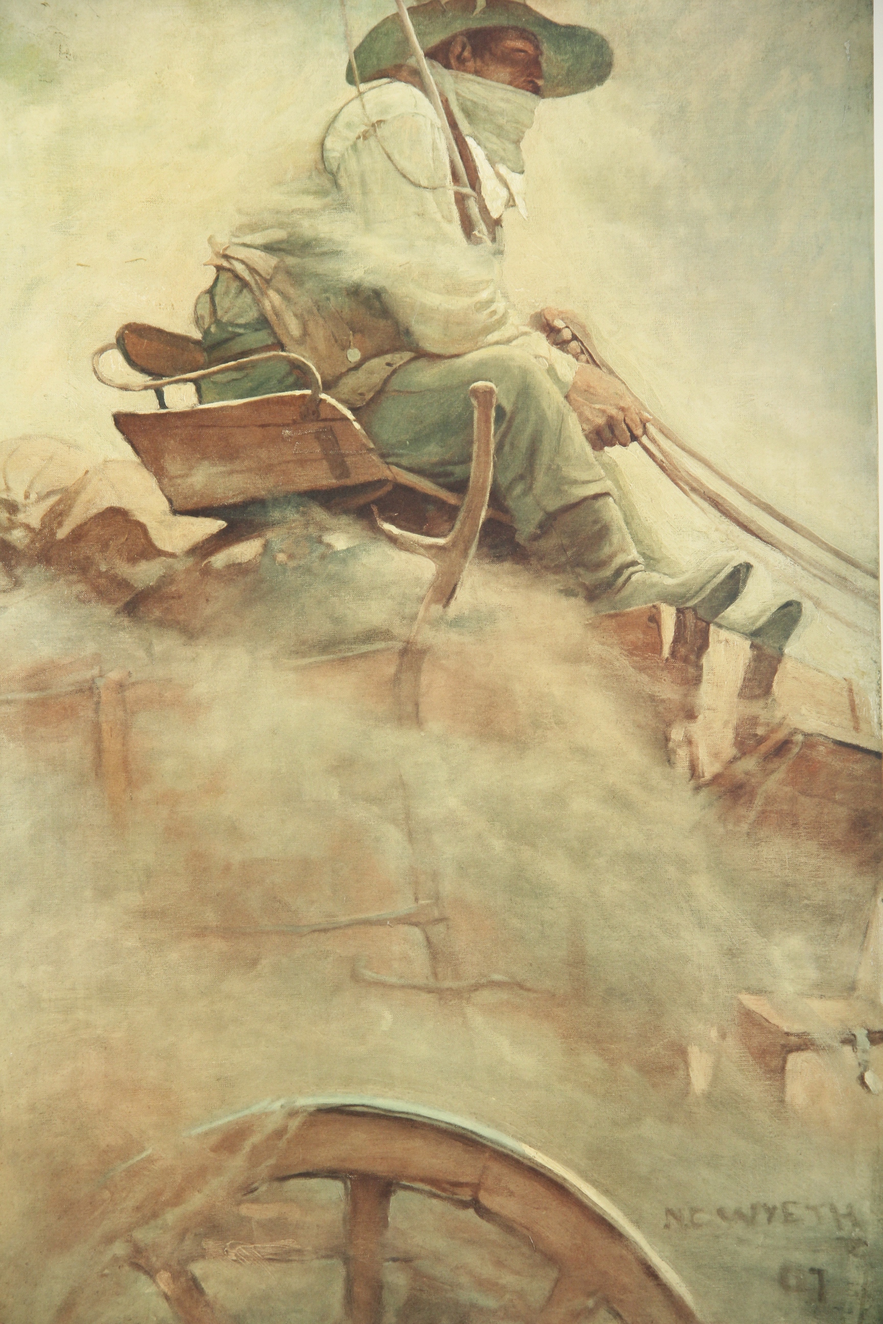 "Ore Wagon" Print After the Painting by N.C. Wyeth