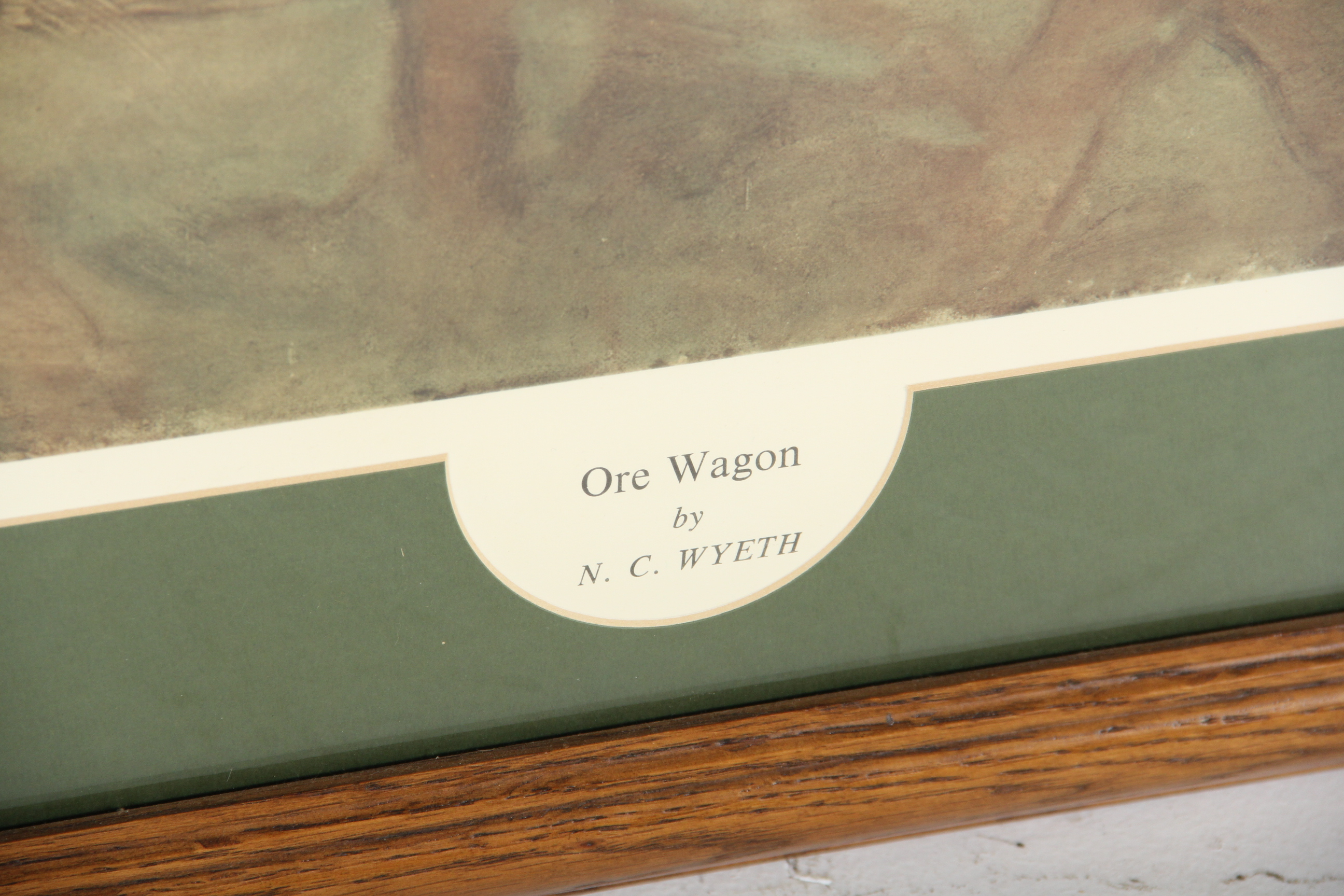 "Ore Wagon" Print After the Painting by N.C. Wyeth