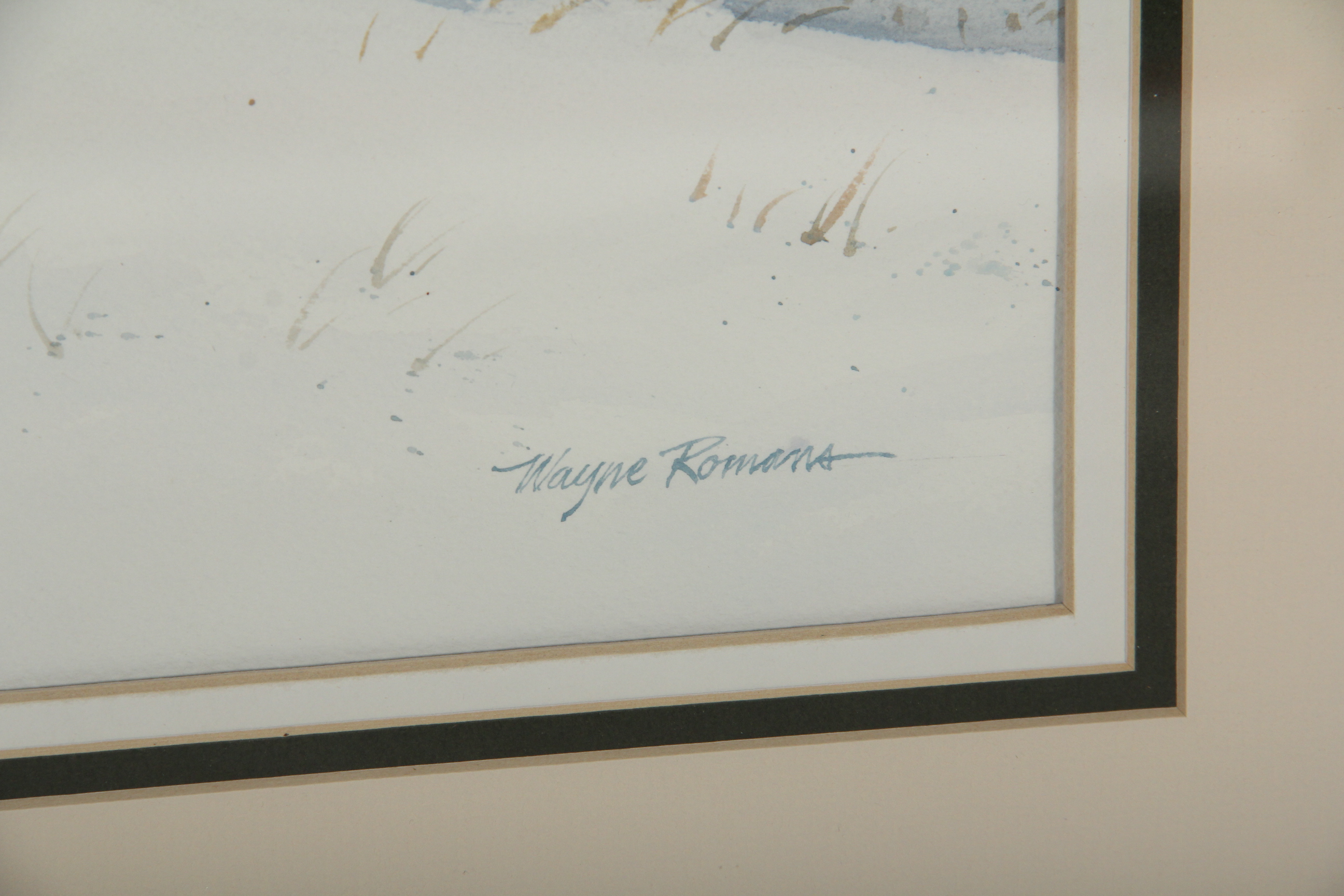 Canada Geese Original Watercolor Painting by Wayne Romans