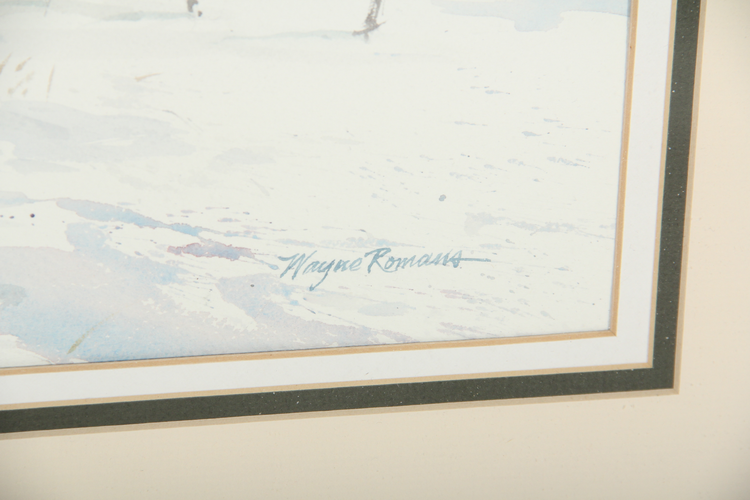 Canada Geese Original Watercolor Painting by Wayne Romans