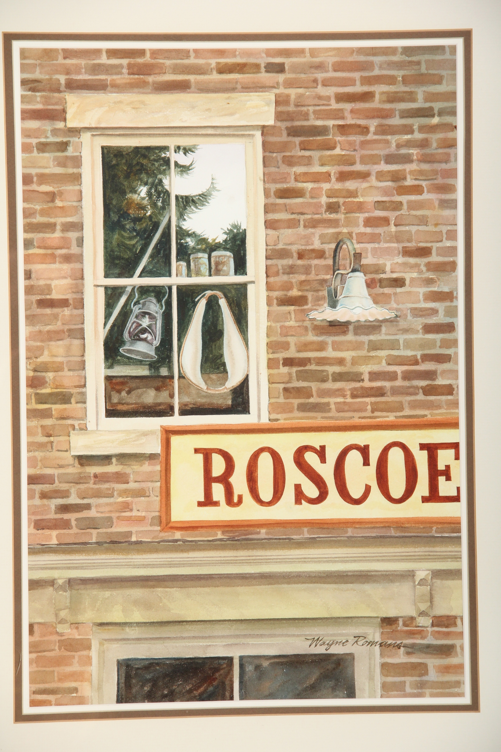"Roscoe General Store" Original Painting by Wayne Romans