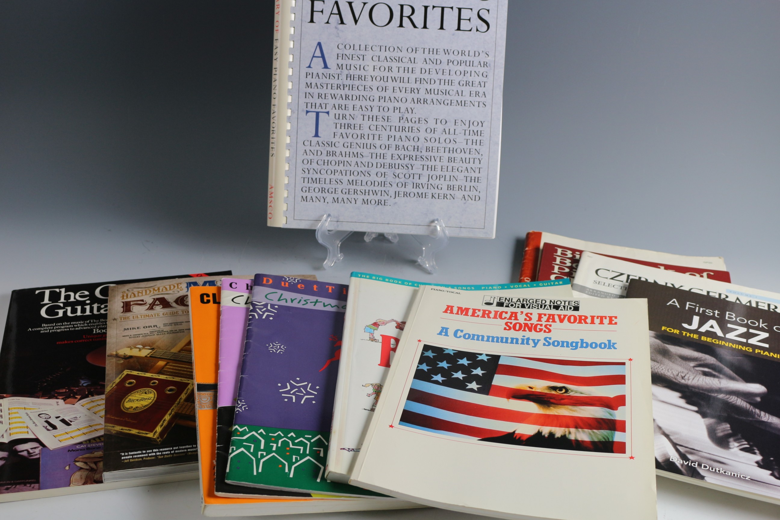 Lot of 13 Music Books for Piano, Guitar, and Vocalist