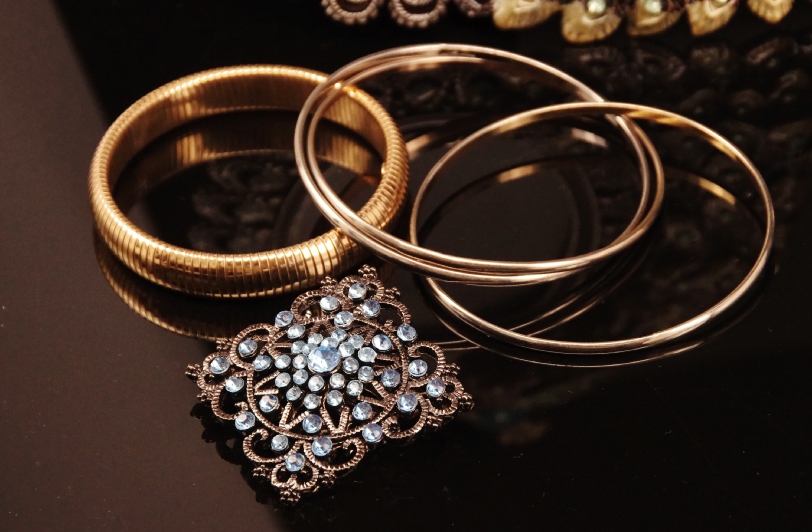 Bejeweled Peacock Picture Frame, Crystal Pin and More