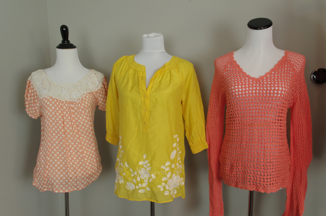 Collection of Women's Vintage Tops and Sweaters  in Pastels