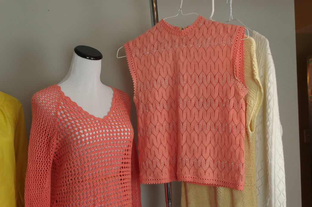 Collection of Women's Vintage Tops and Sweaters  in Pastels