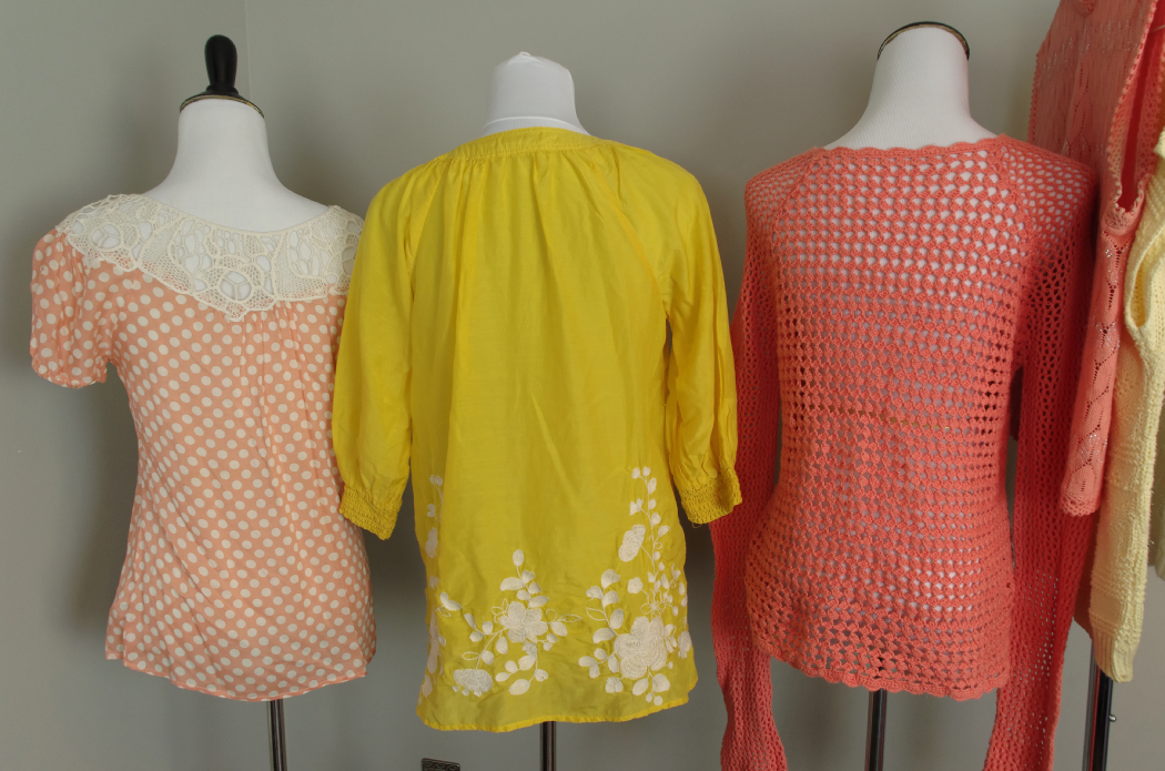 Collection of Women's Vintage Tops and Sweaters  in Pastels