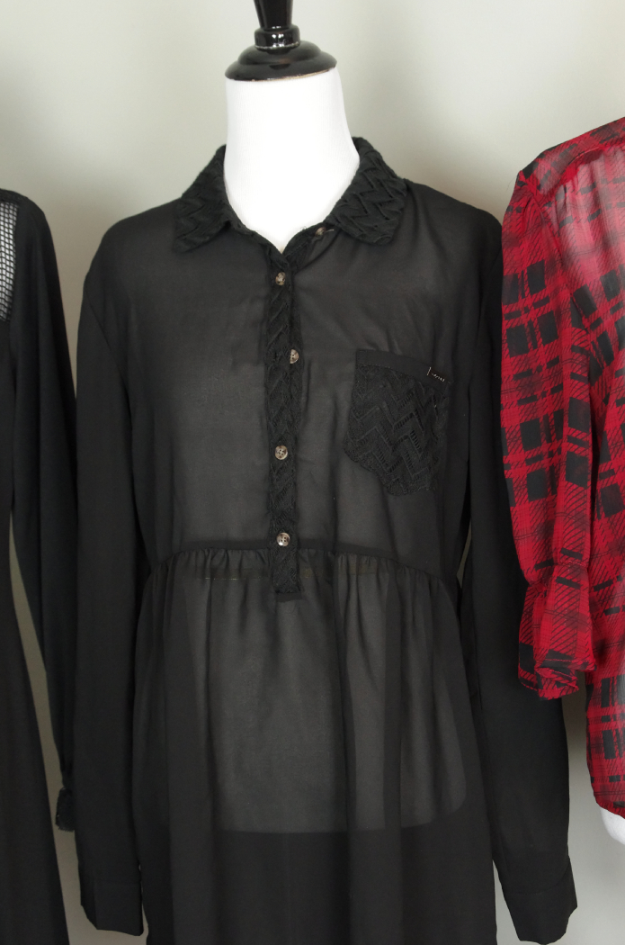 Vintage Clothing in Red and Black