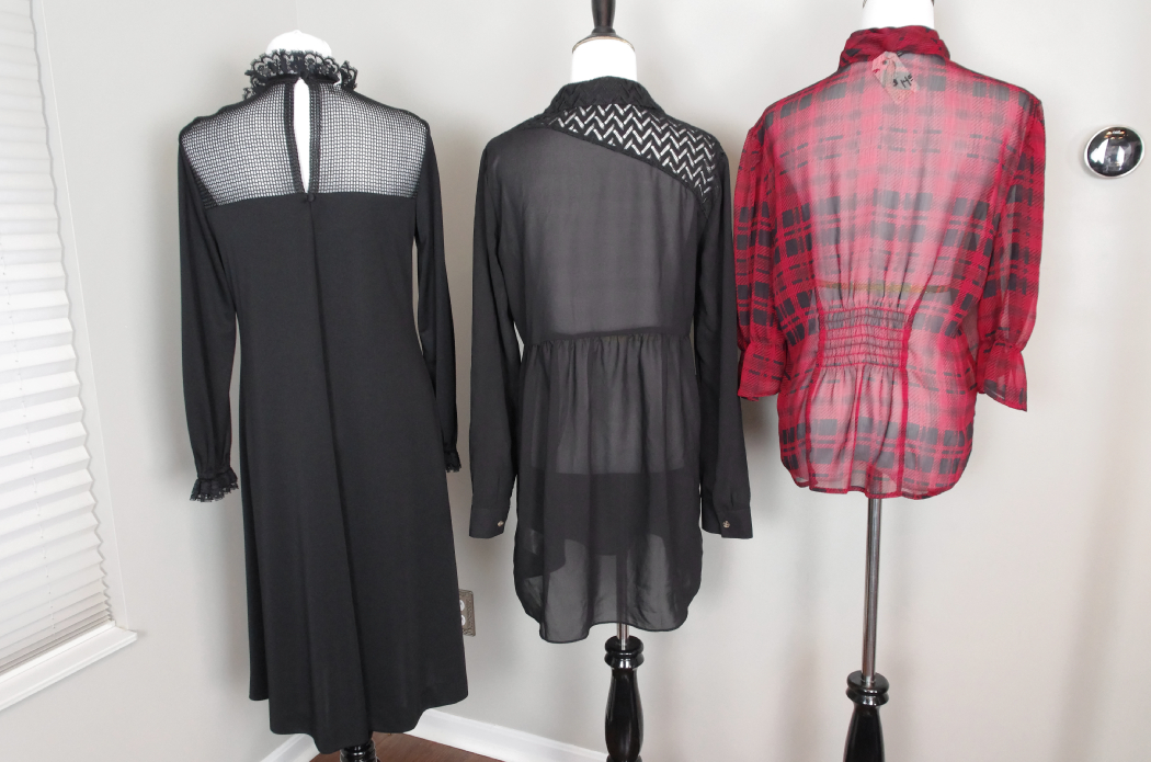 Vintage Clothing in Red and Black
