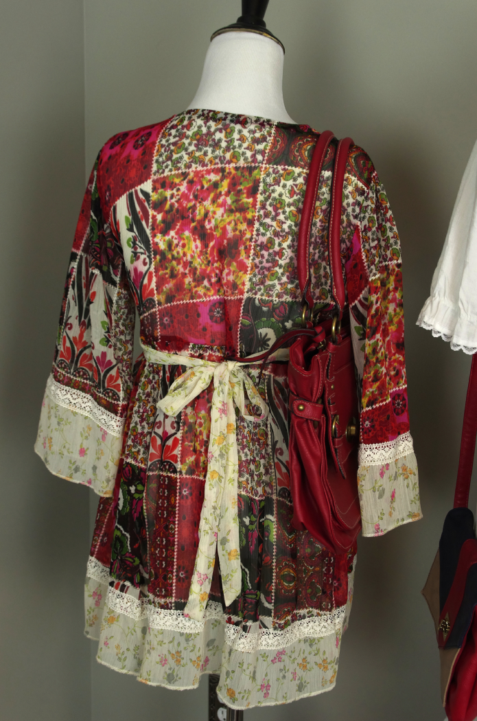 Vintage Clothing and Purses in White and Red Tones