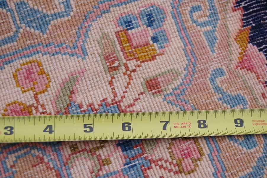 Large Navy and Gold Area Rug