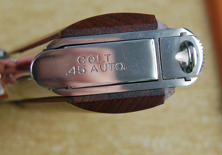 1911 Colt .45 WWII Commemorative Pistol in a Bamboo Like Case