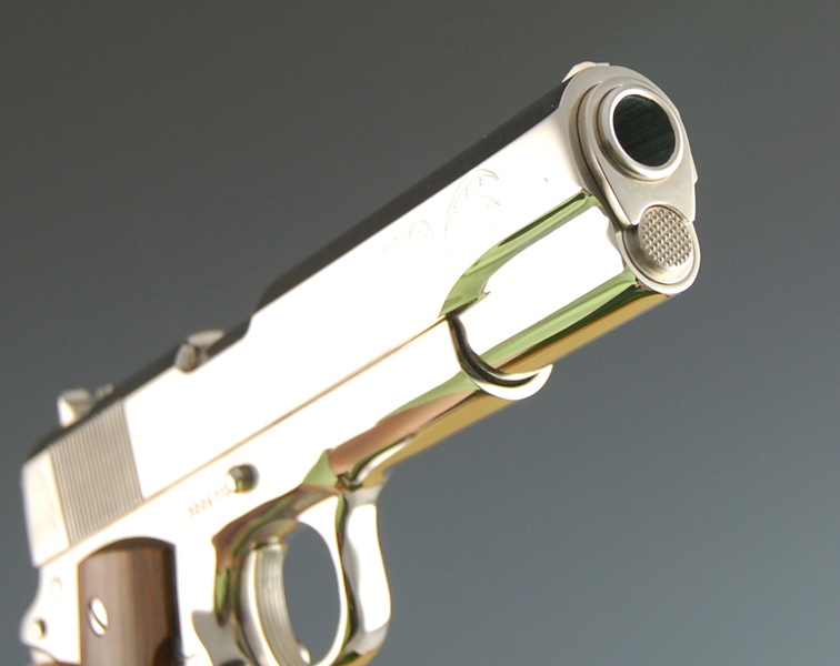 1911 Colt .45 WWII Commemorative Pistol in a Bamboo Like Case