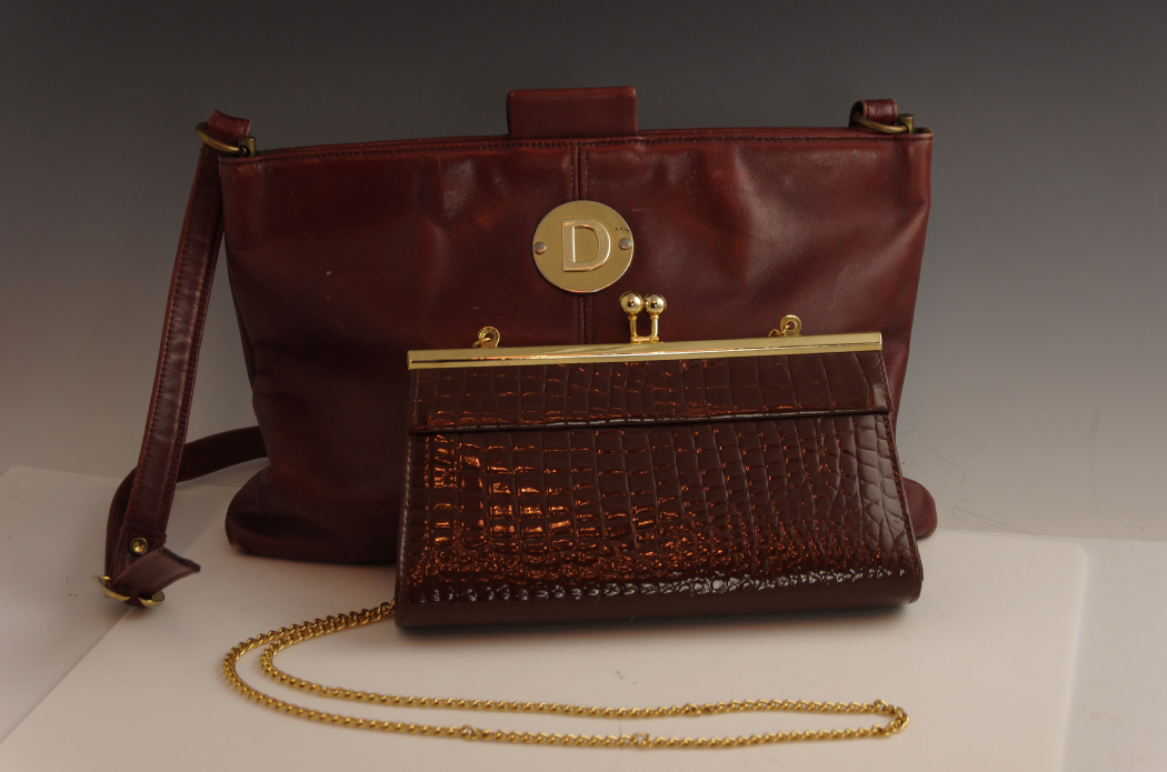 Collection of Two Purses Including a Ruth Saltz Shoulder Bag