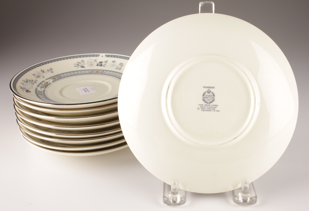 1976 Penrose Minton Royal Doulton Fine Bone China Tableware