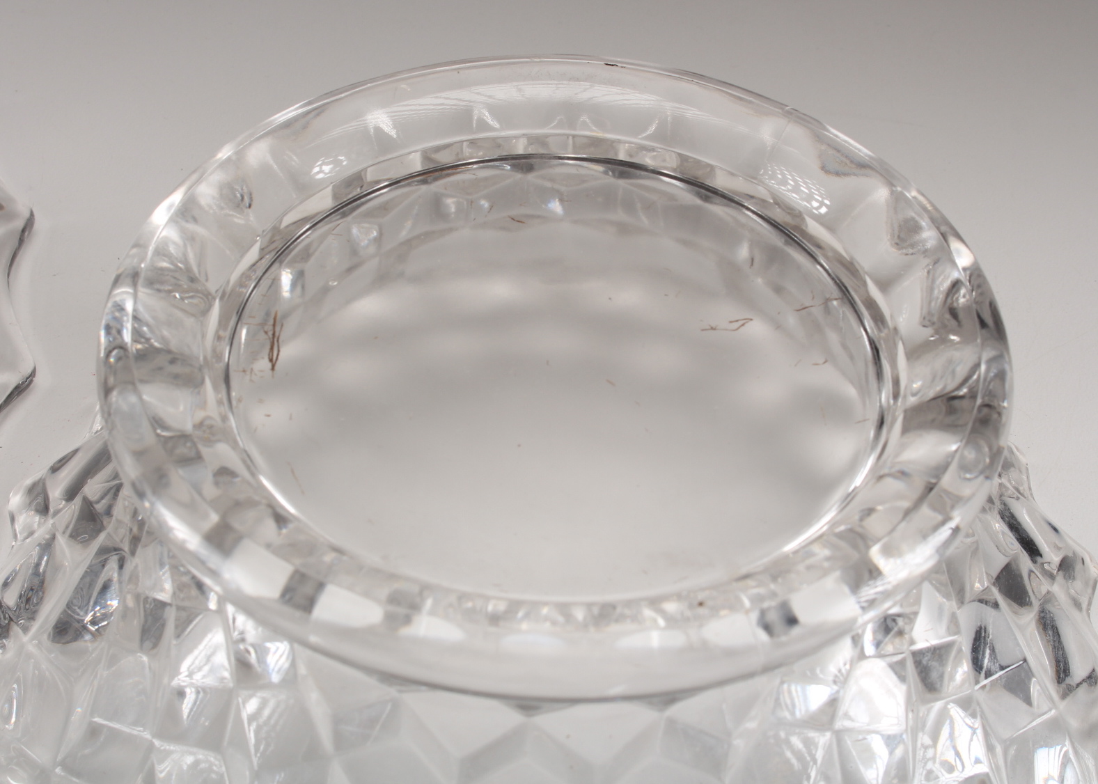 Fostoria Early American Punch Crystal Punch Bowl and Stand.