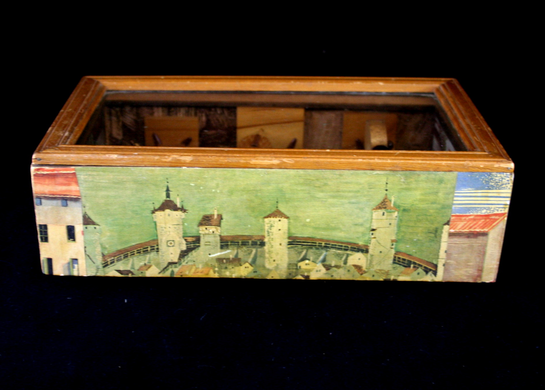 Shadow Box Assemblage Wood Musicians