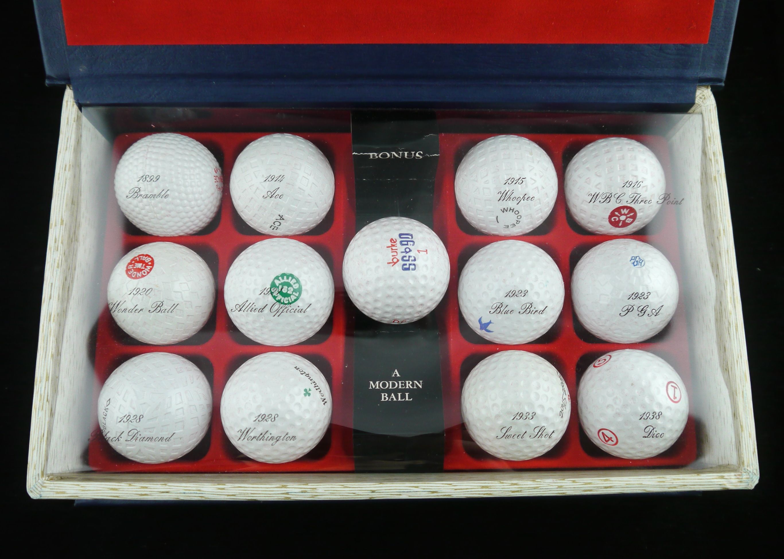 Replica 1899-1939 Golf Ball Collection