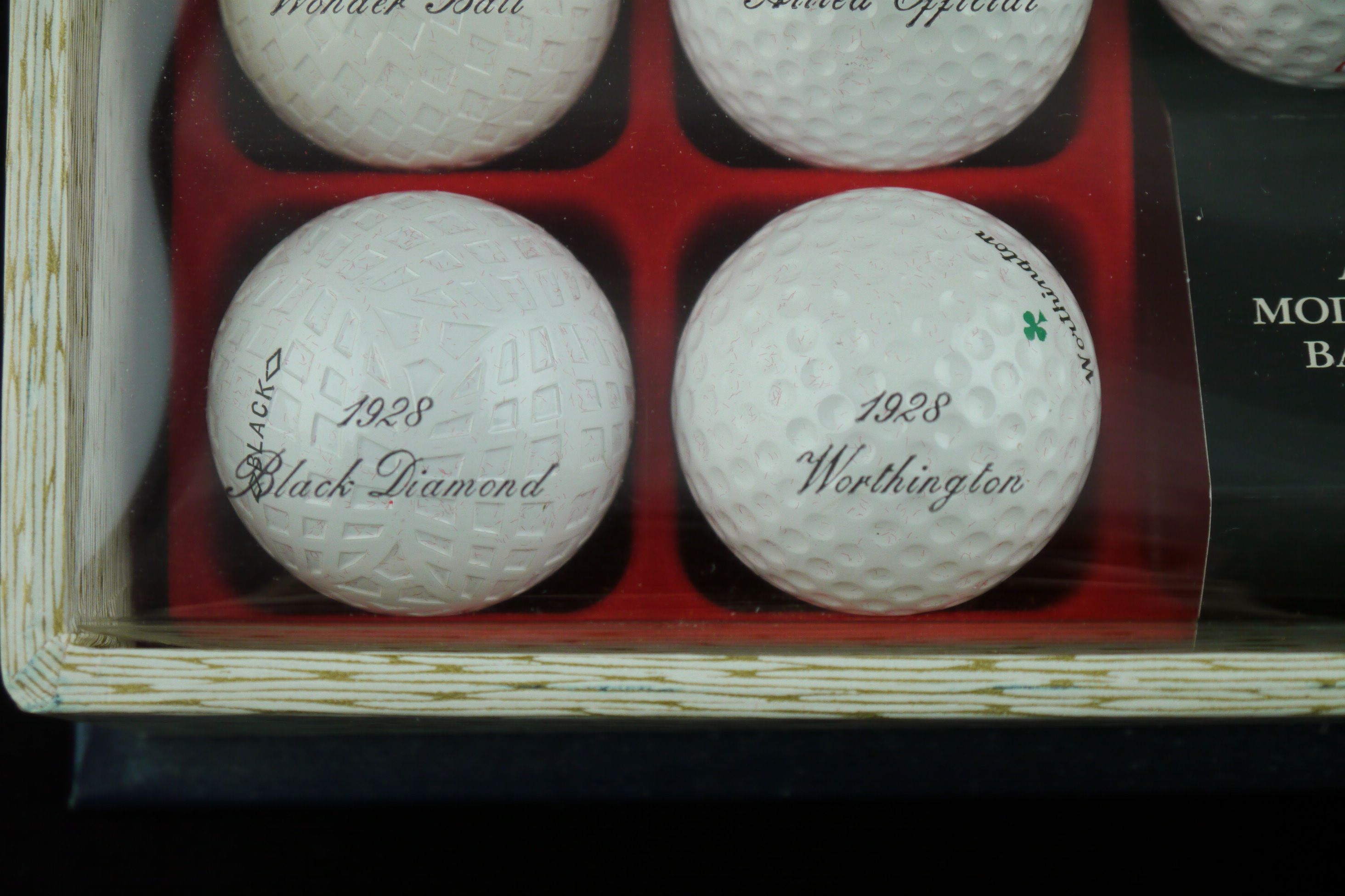 Replica 1899-1939 Golf Ball Collection