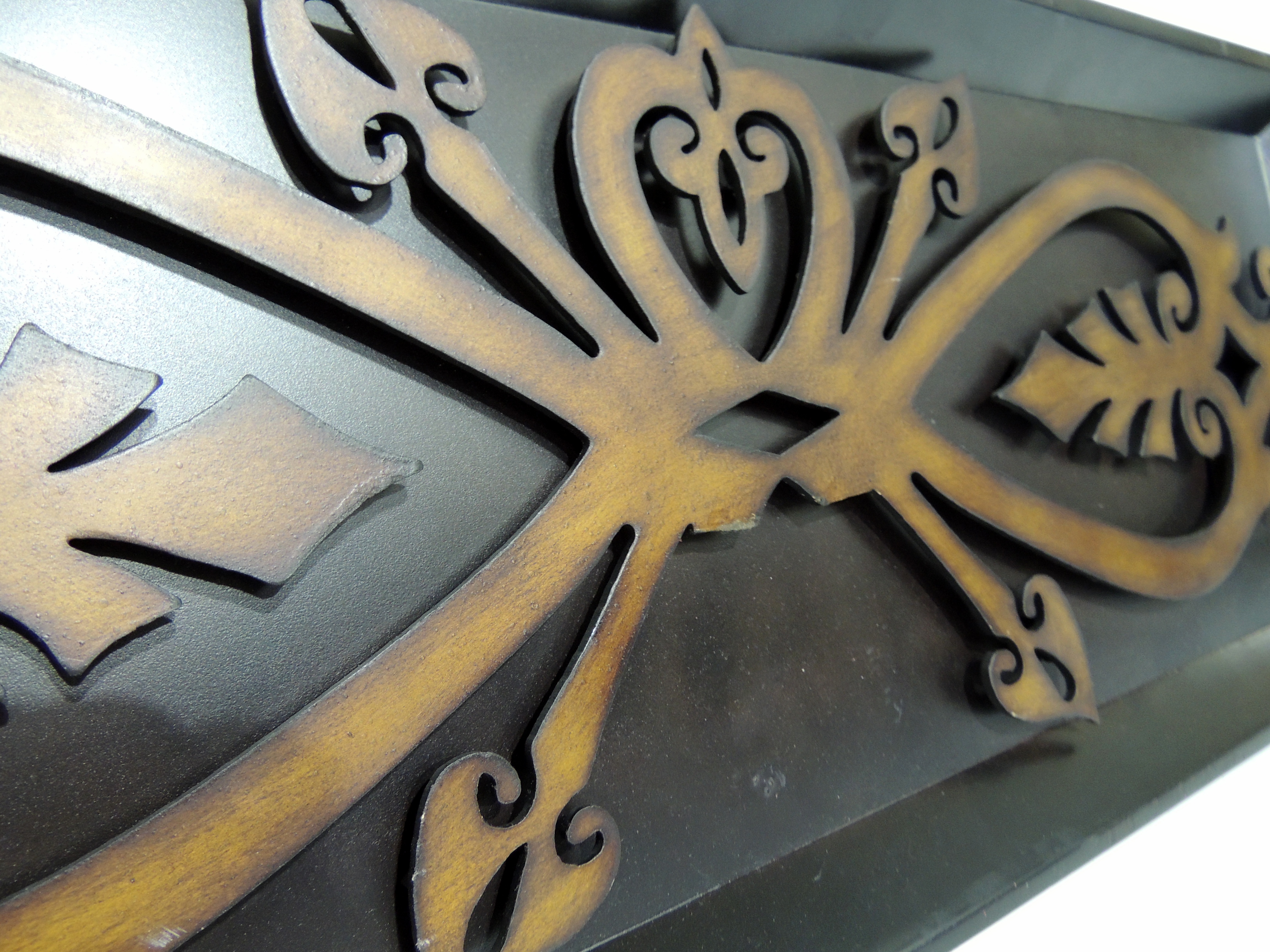 Wood Recessed Wall Art Piece