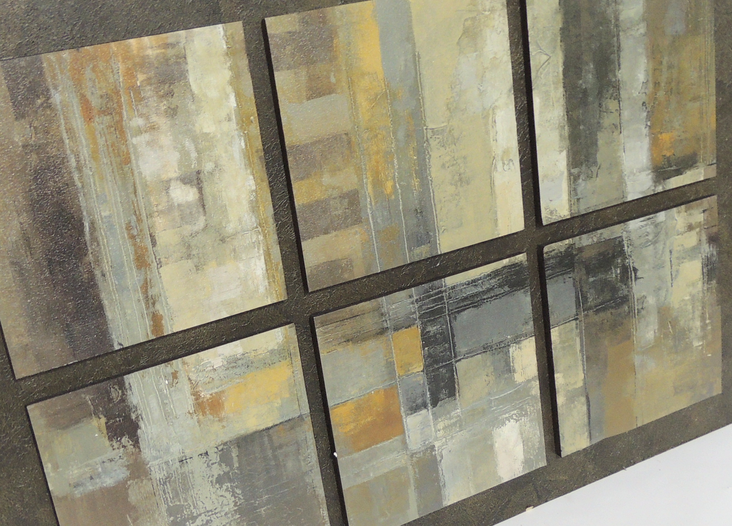 Unframed Modern Tiled Art Piece