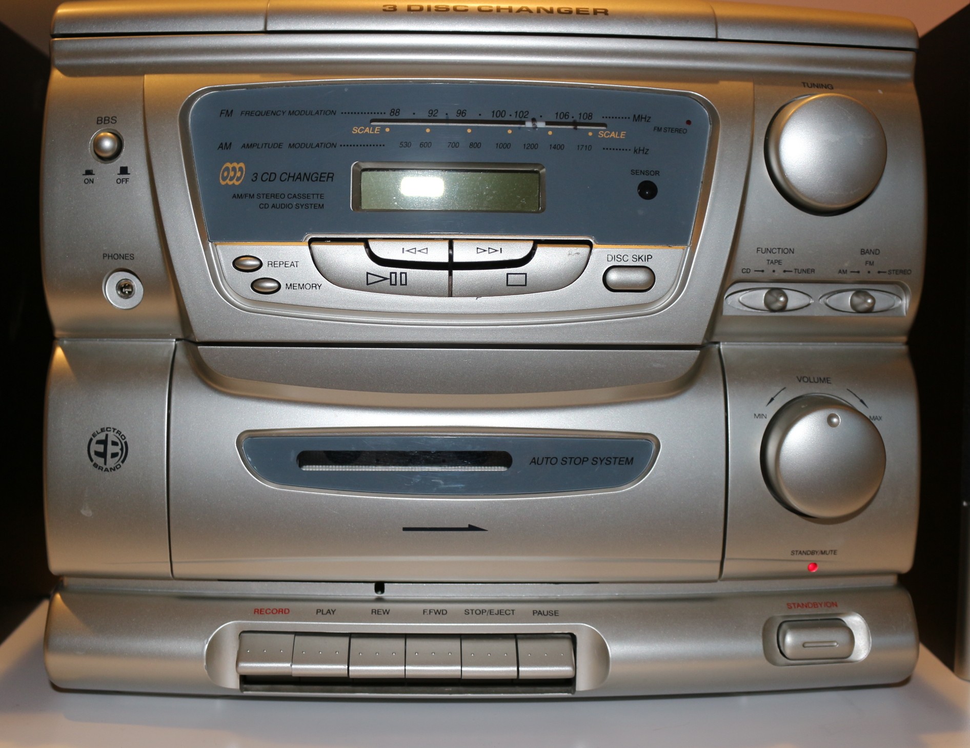 Electro Brand 3 Disc Stereo with Speakers