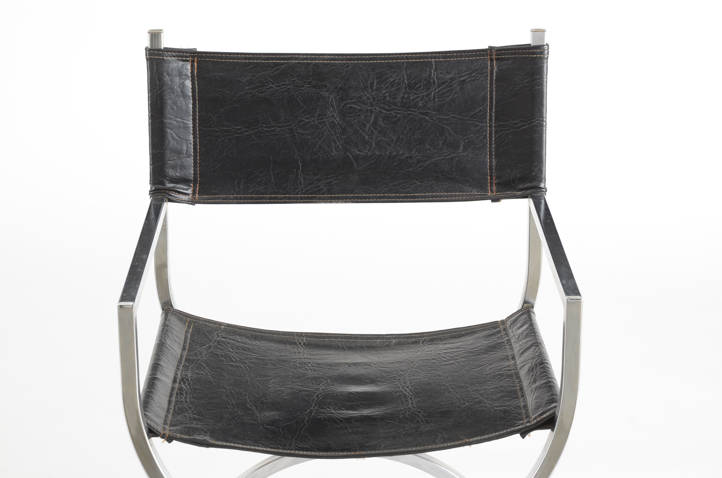 Pair of Mid-Century Curule Form Chairs