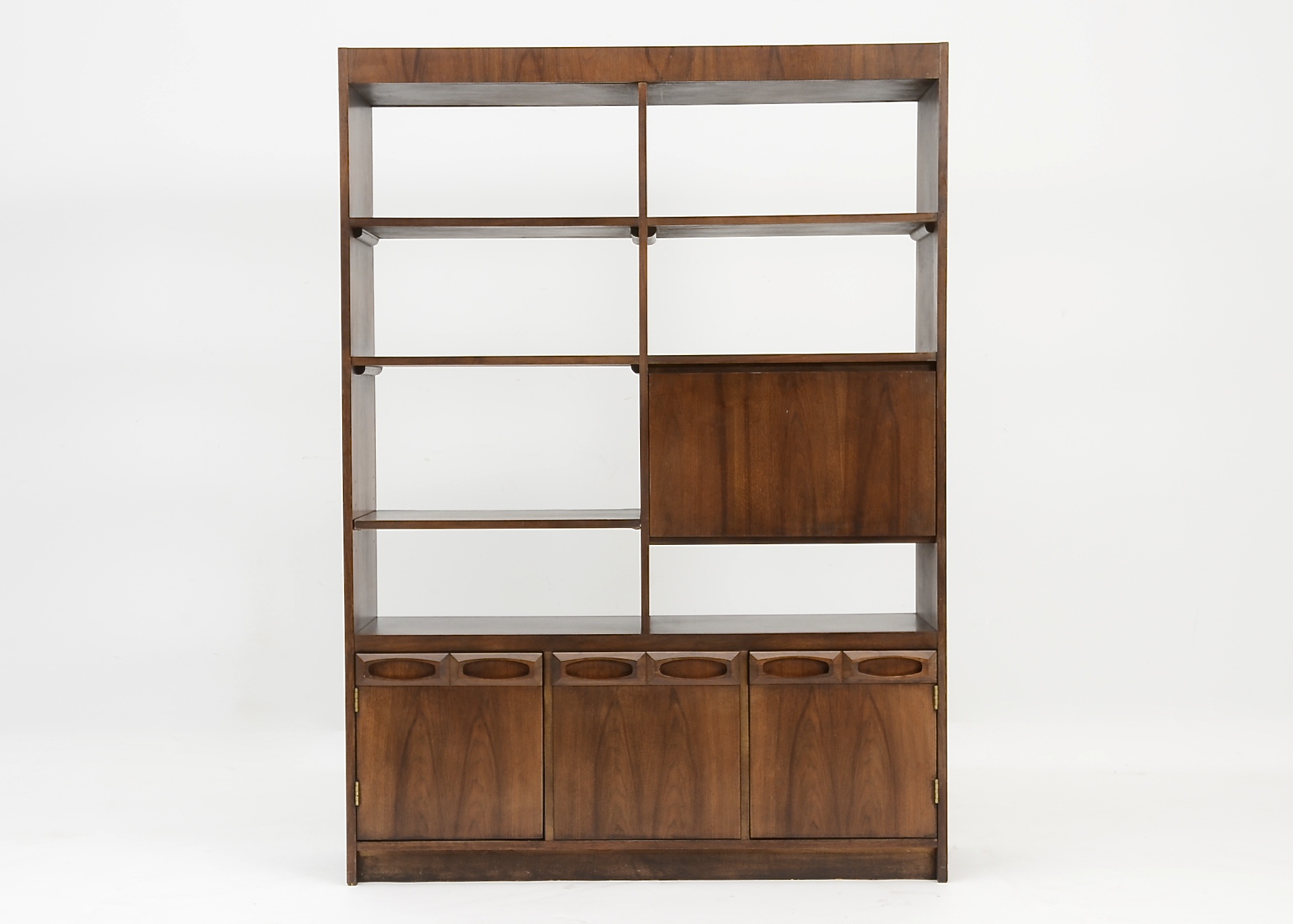 Danish Modern Walnut Bookcase