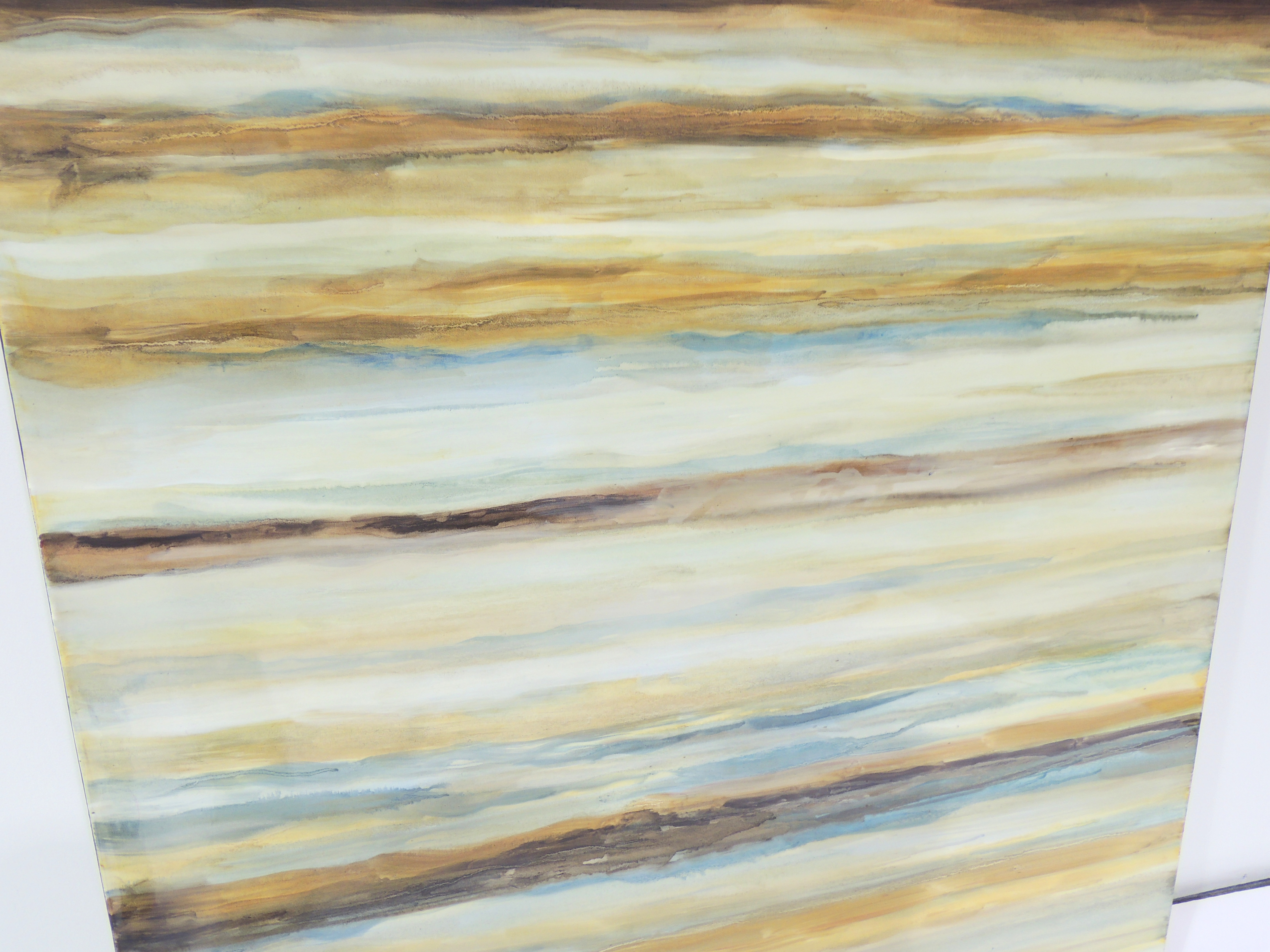 Unframed Original Painting Covered with Epoxy