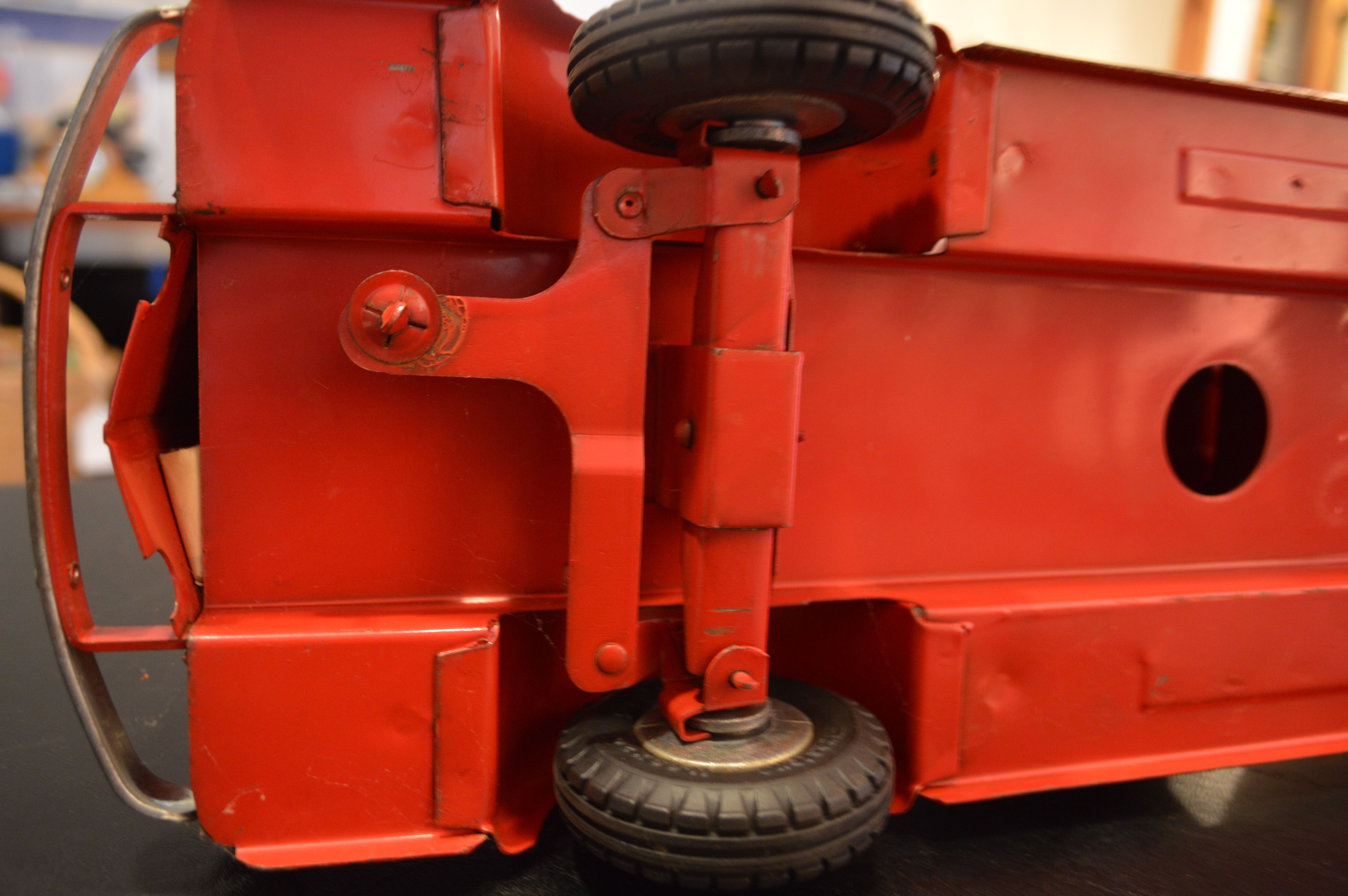 Vintage Doepke Mobile Toys Metal Fire Truck