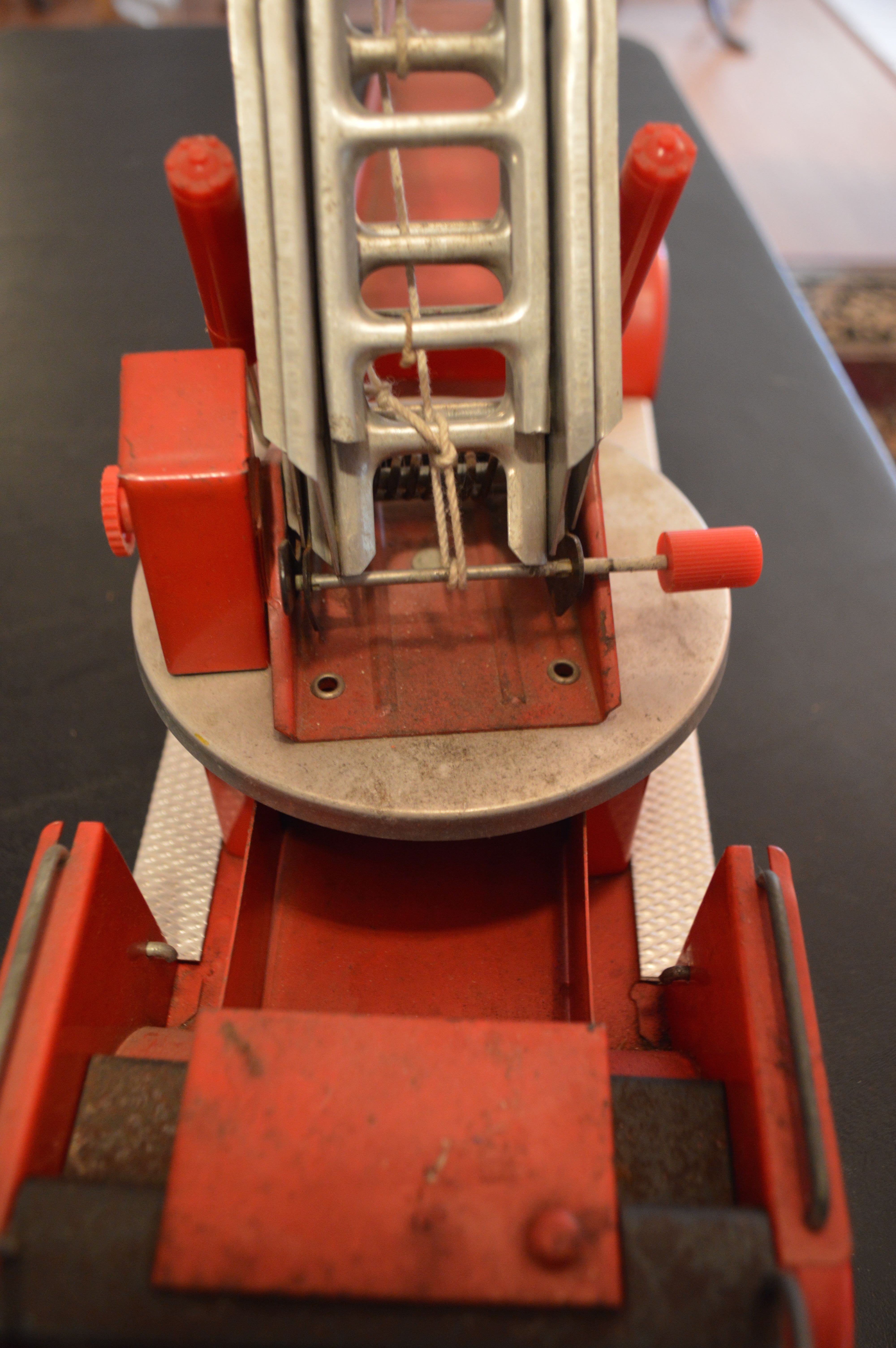 Vintage Doepke Mobile Toys Metal Fire Truck