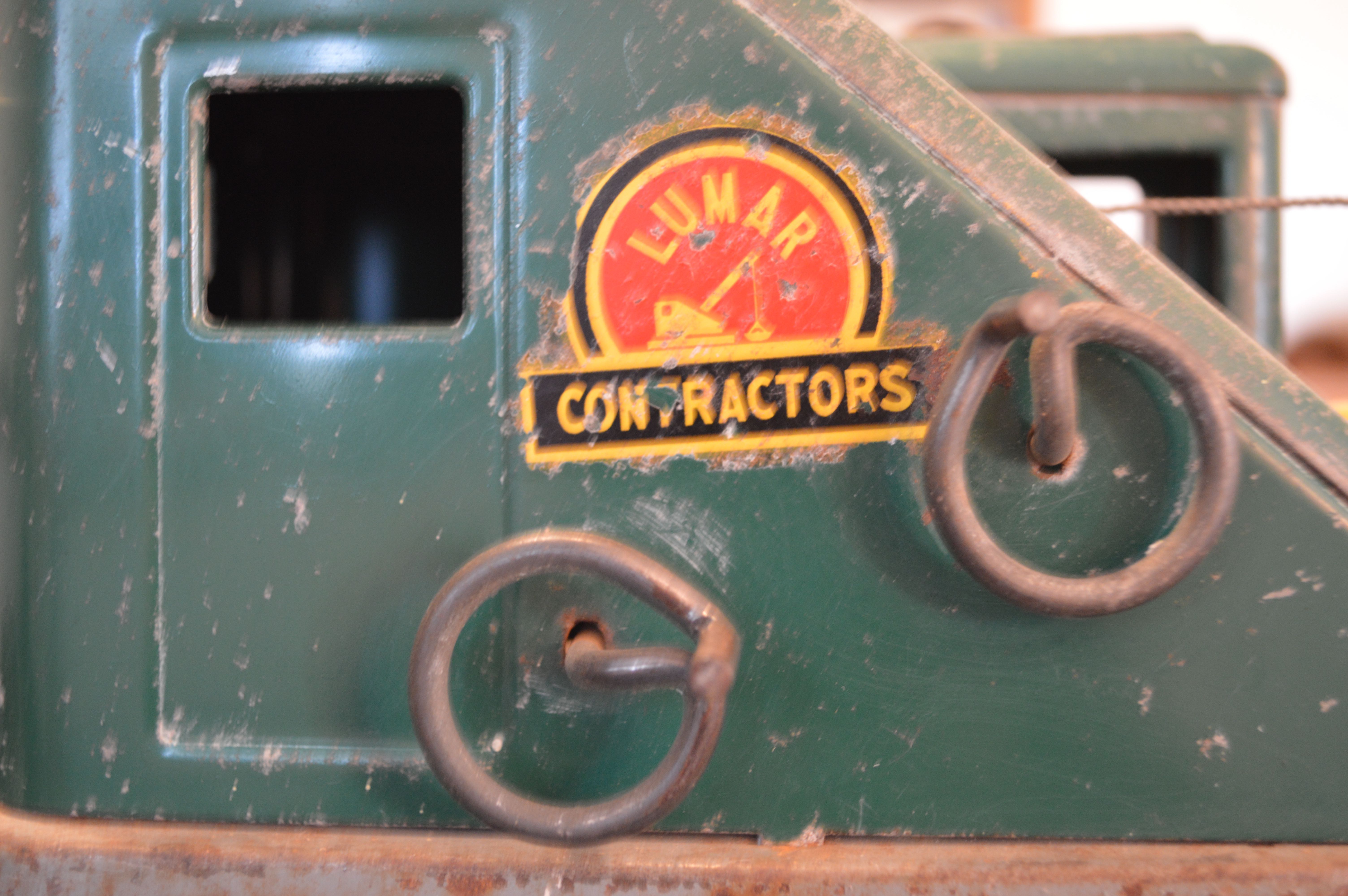 Vintage Marx Lumar Contractors Toy Crane Truck