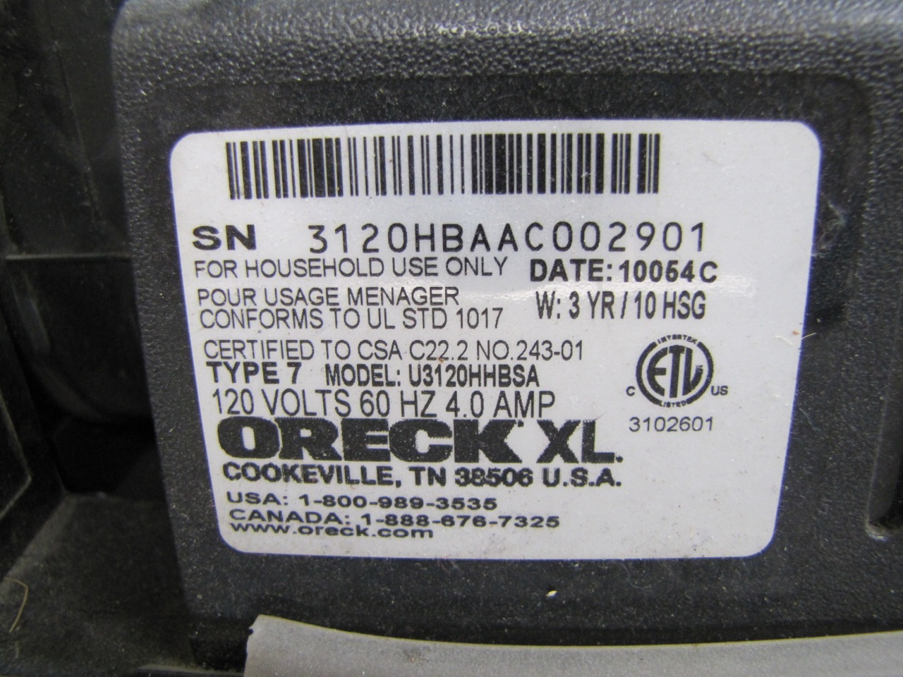 Oreck XL and Dirt Devil Upright Vacuum Floor Cleaners