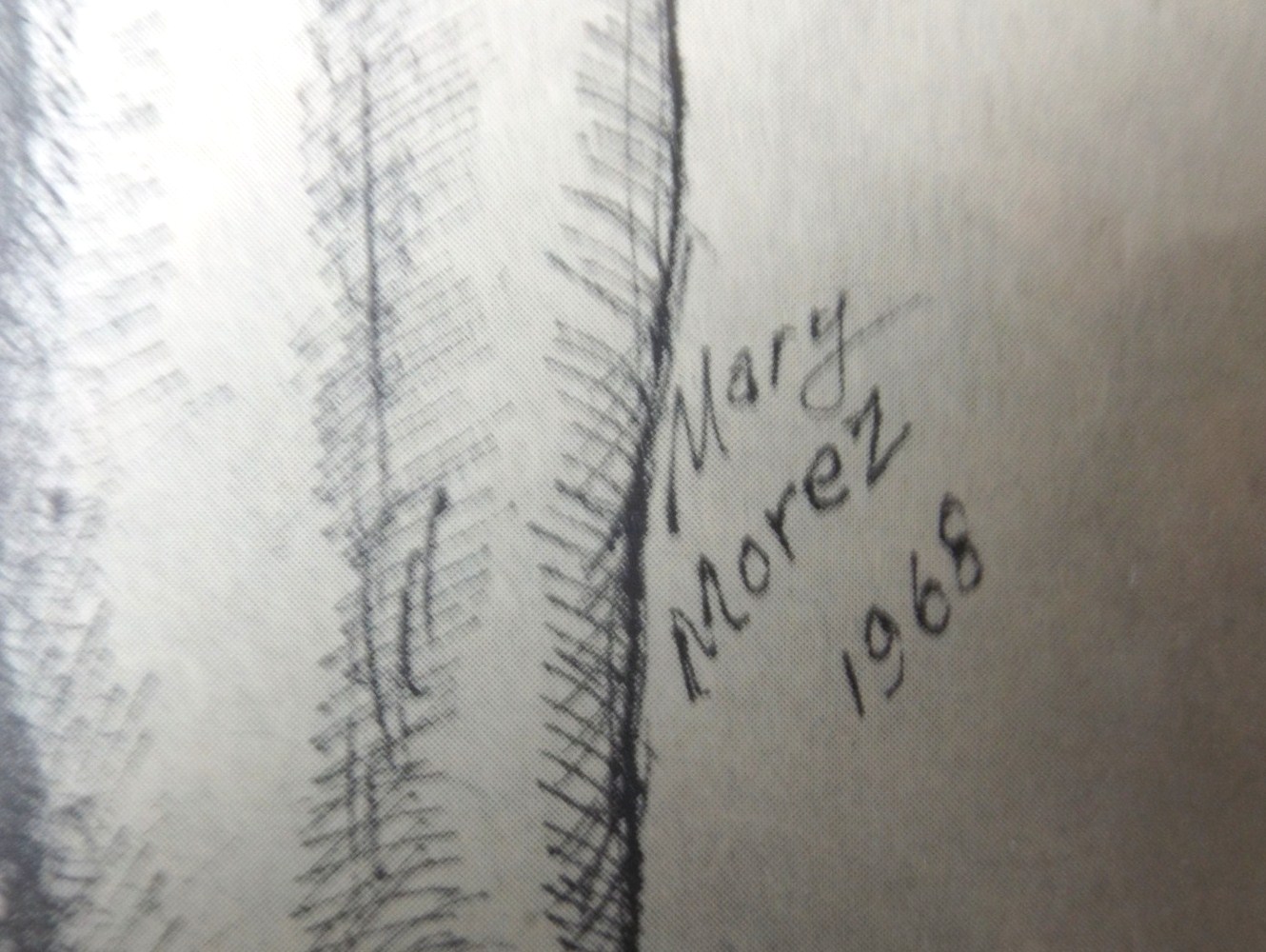 Mary Morez Offset Lithographic Print