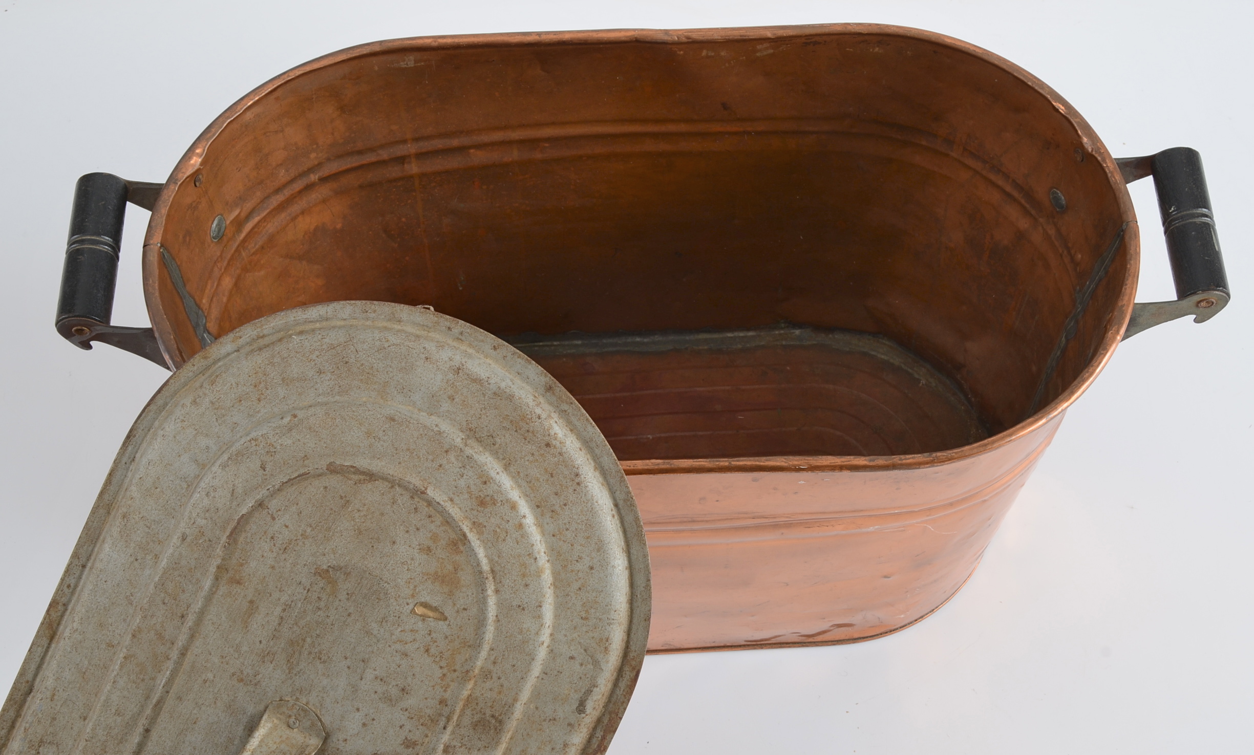 Large Oval Copper Boiler