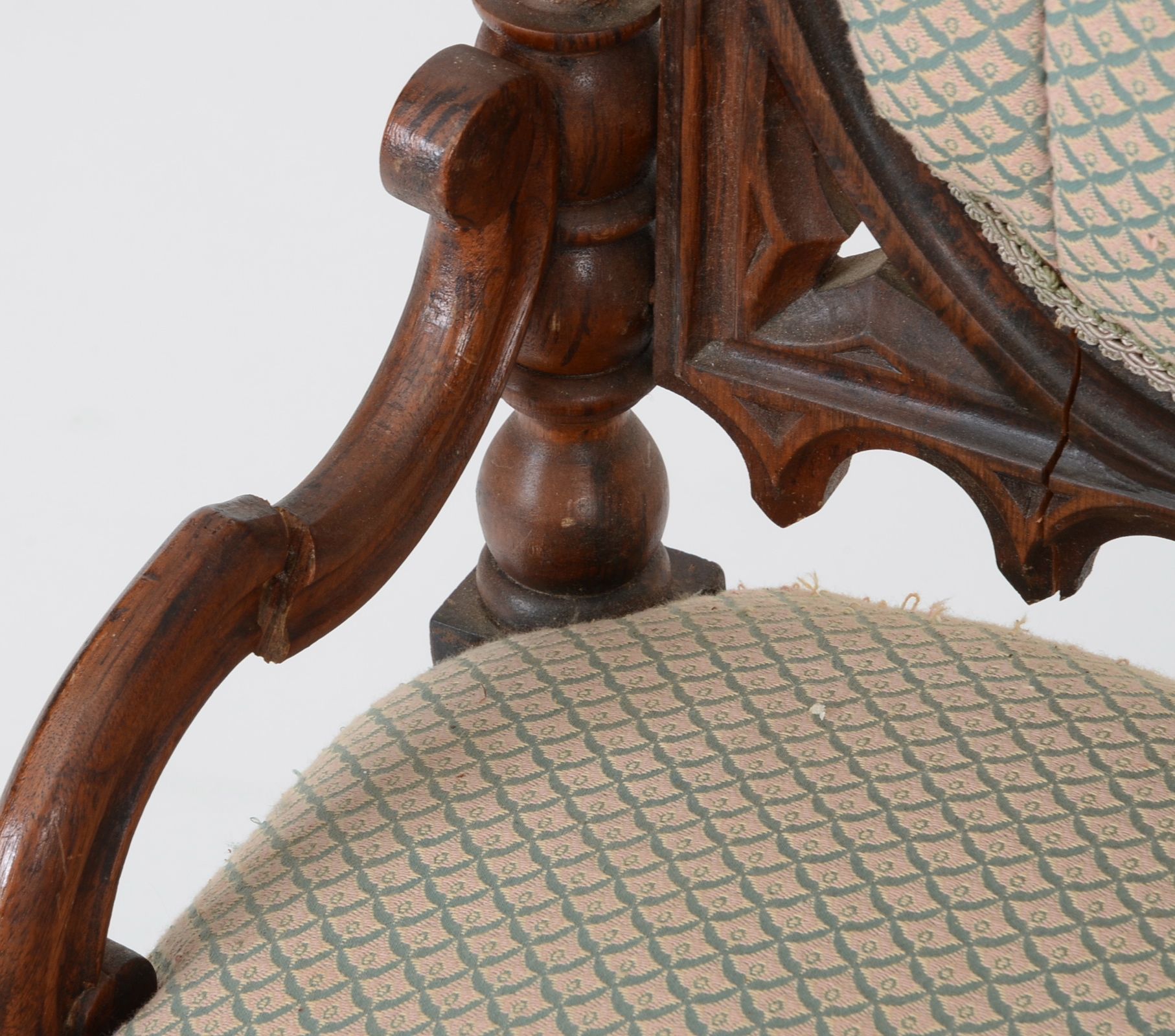 Victorian Gothic Revival His and Hers Chairs