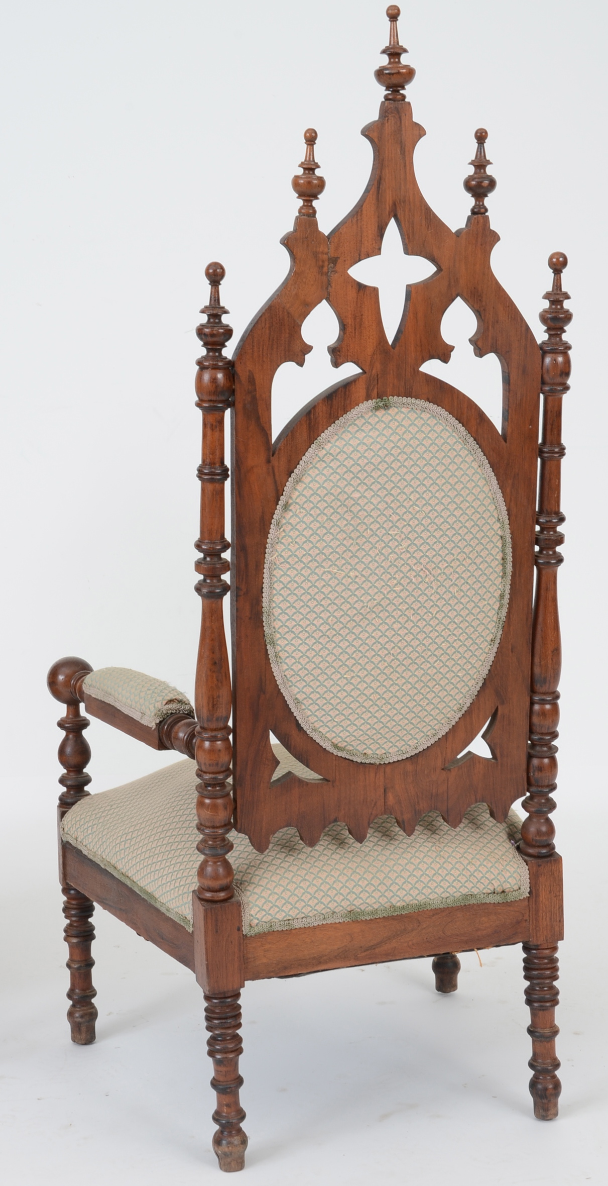 Victorian Gothic Revival His and Hers Chairs
