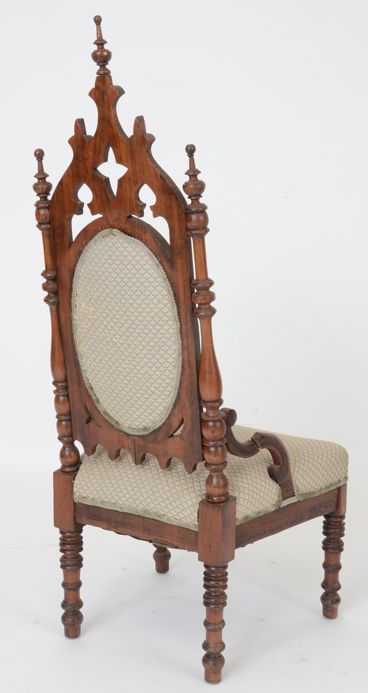 Victorian Gothic Revival His and Hers Chairs