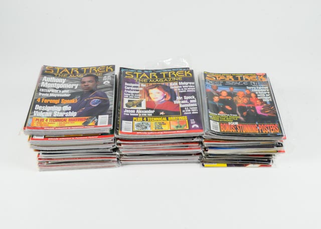 Approximately 95 Modern Star Trek Magazines