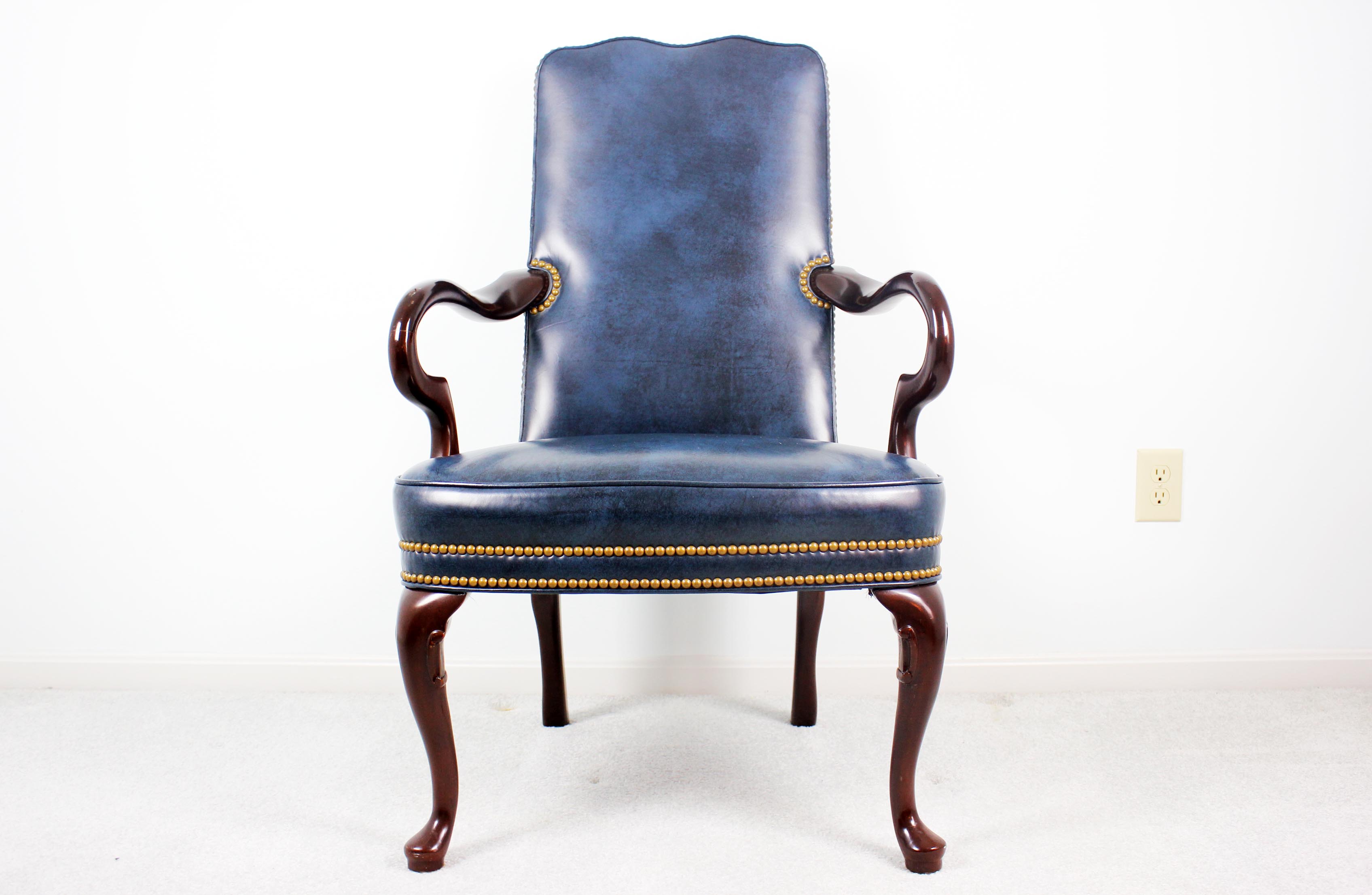 Hancock and Moore Leather Kensington Gooseneck Chair