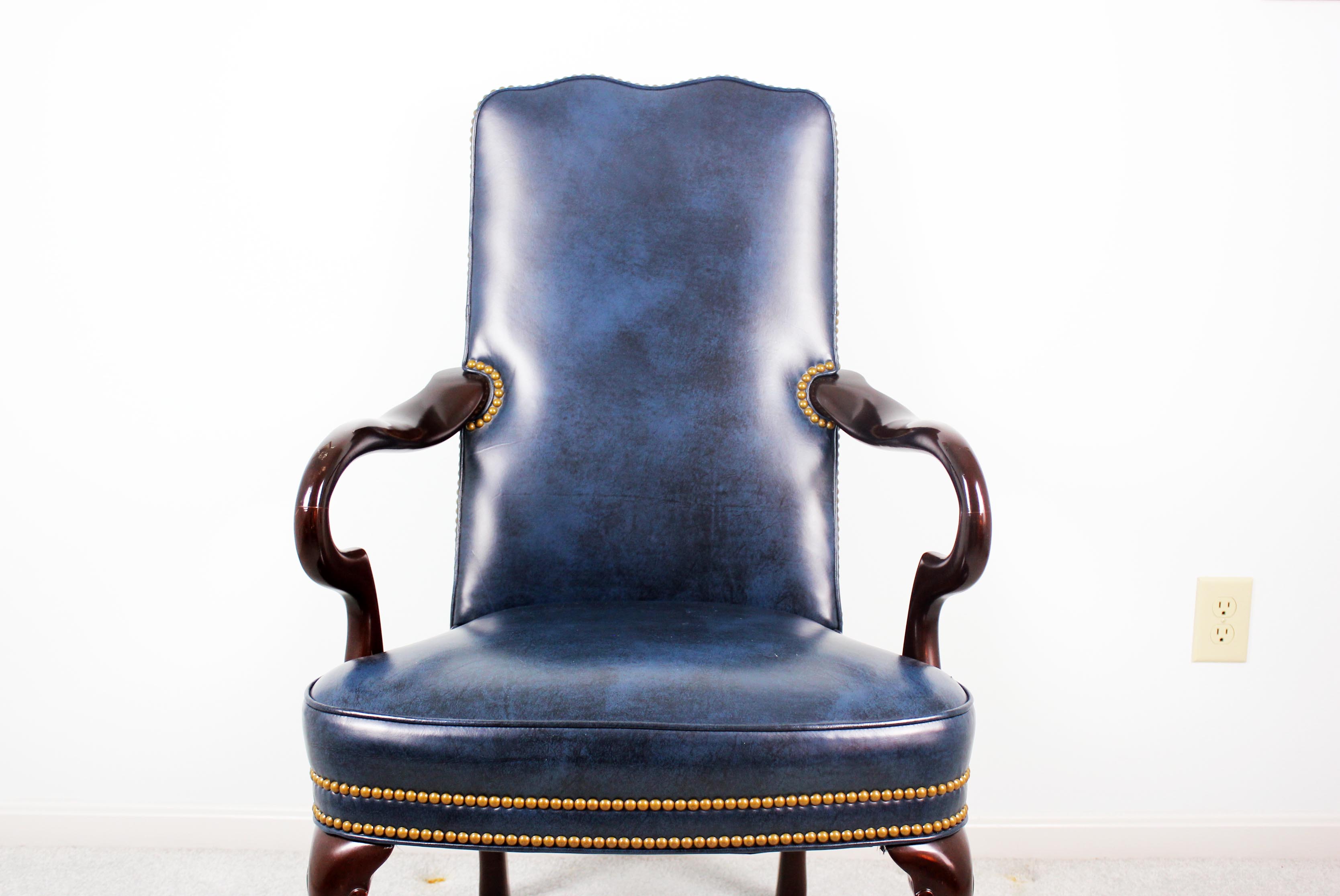 Hancock and Moore Leather Kensington Gooseneck Chair