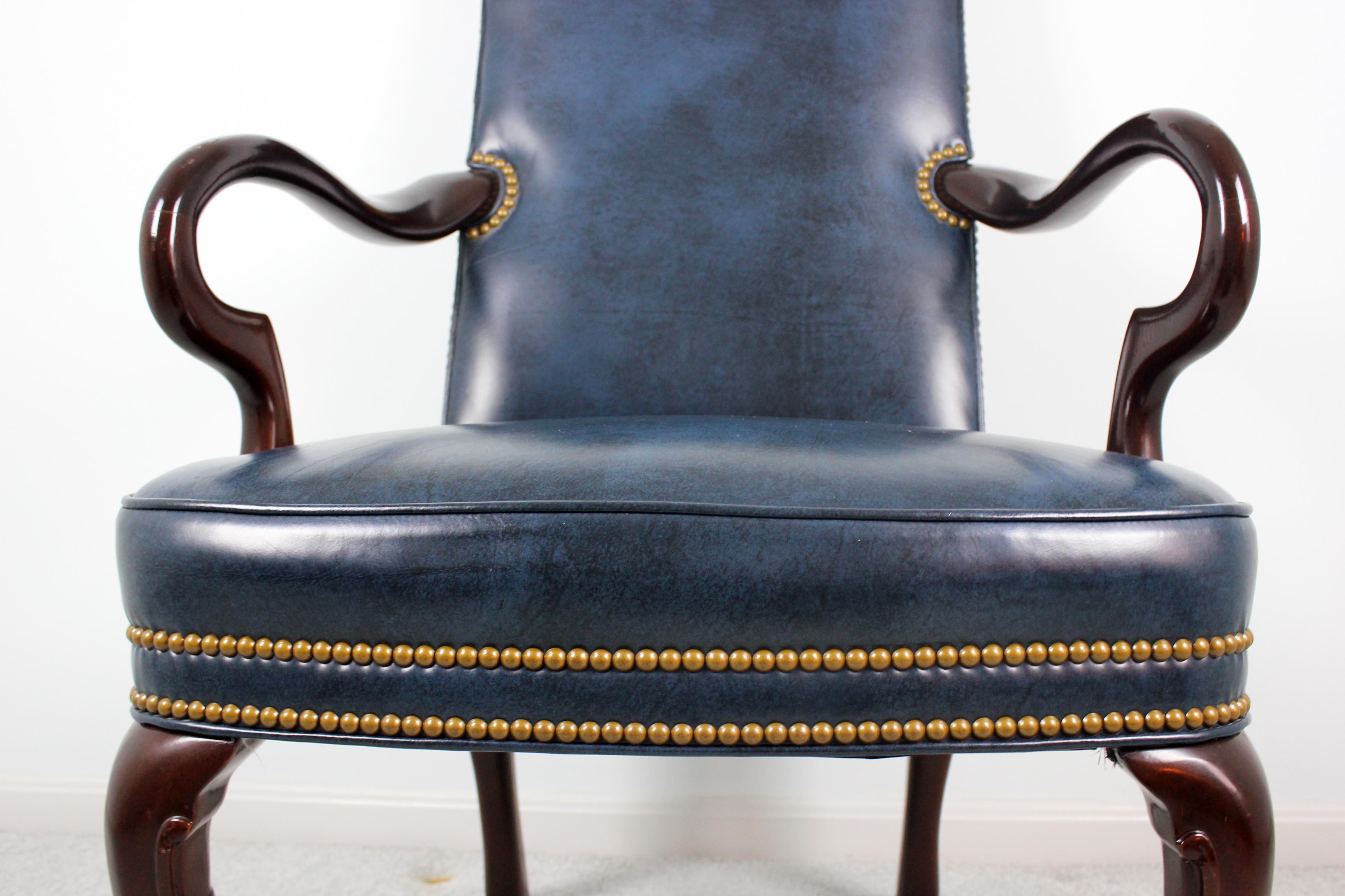 Hancock and Moore Leather Kensington Gooseneck Chair