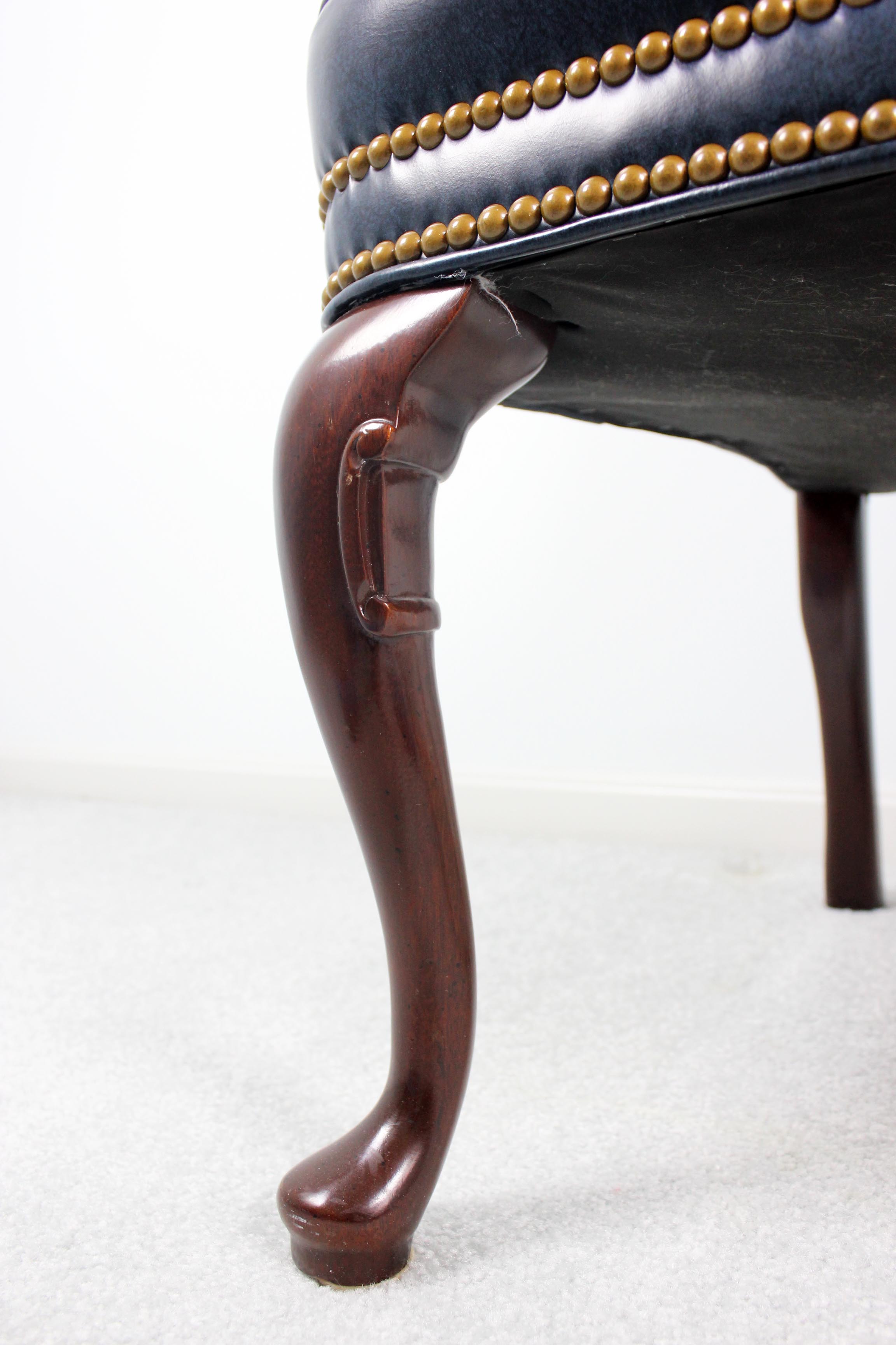 Hancock and Moore Leather Kensington Gooseneck Chair