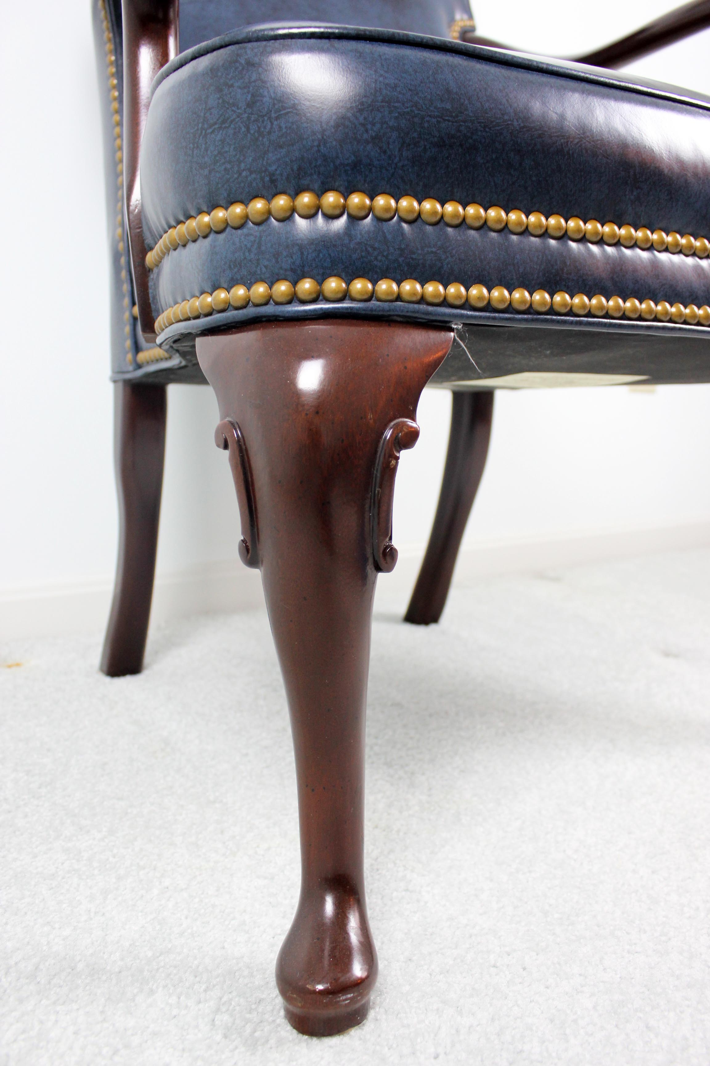 Hancock and Moore Leather Kensington Gooseneck Chair